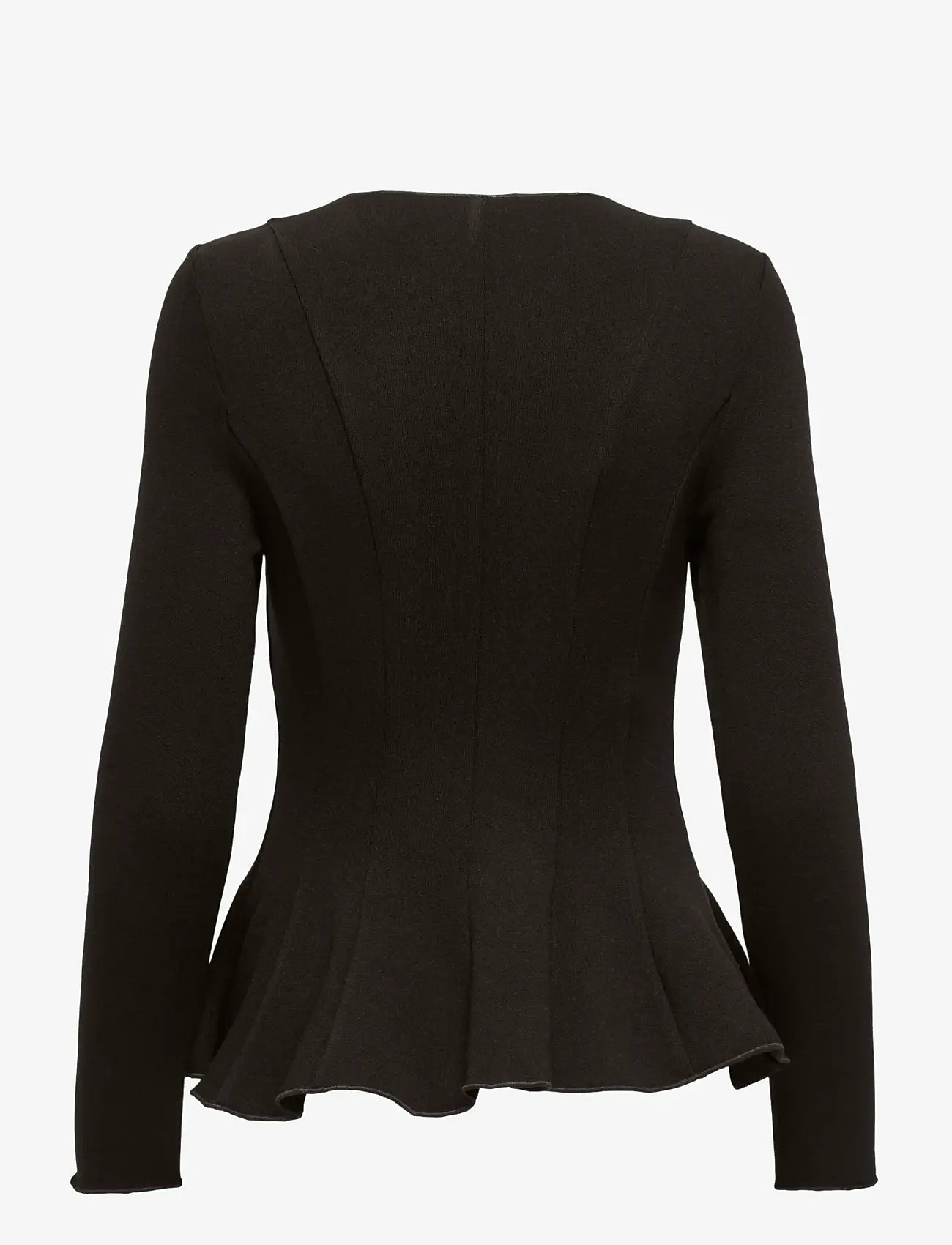 ONLY - ONLKENYA L/S PEPLUM TOP JRS - pikkade varrukatega alussärgid - chocolate torte - 2