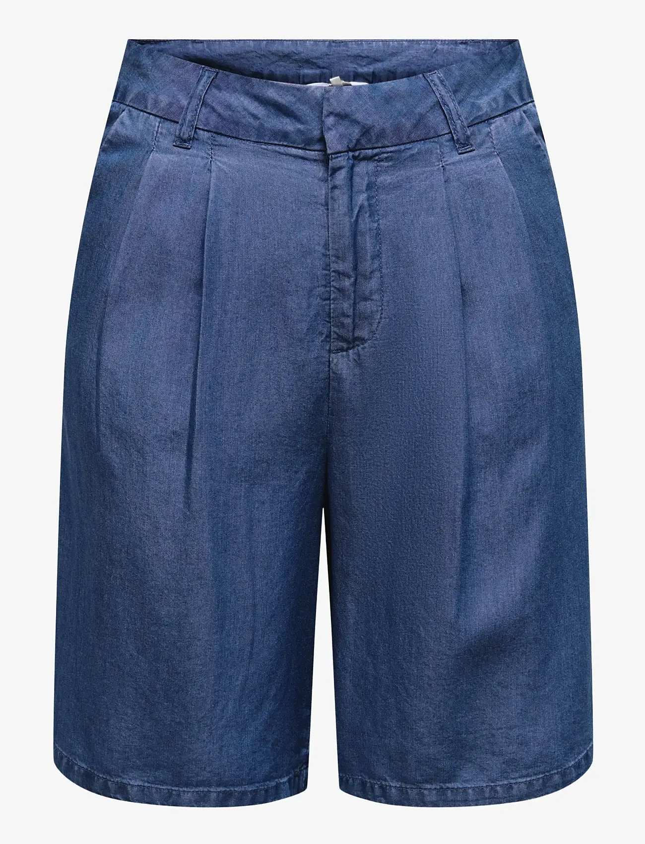 ONLY - ONLCHARIS LIFE BERMUDA SHORTS WVN CC - bermudashorts - dark blue denim - 0