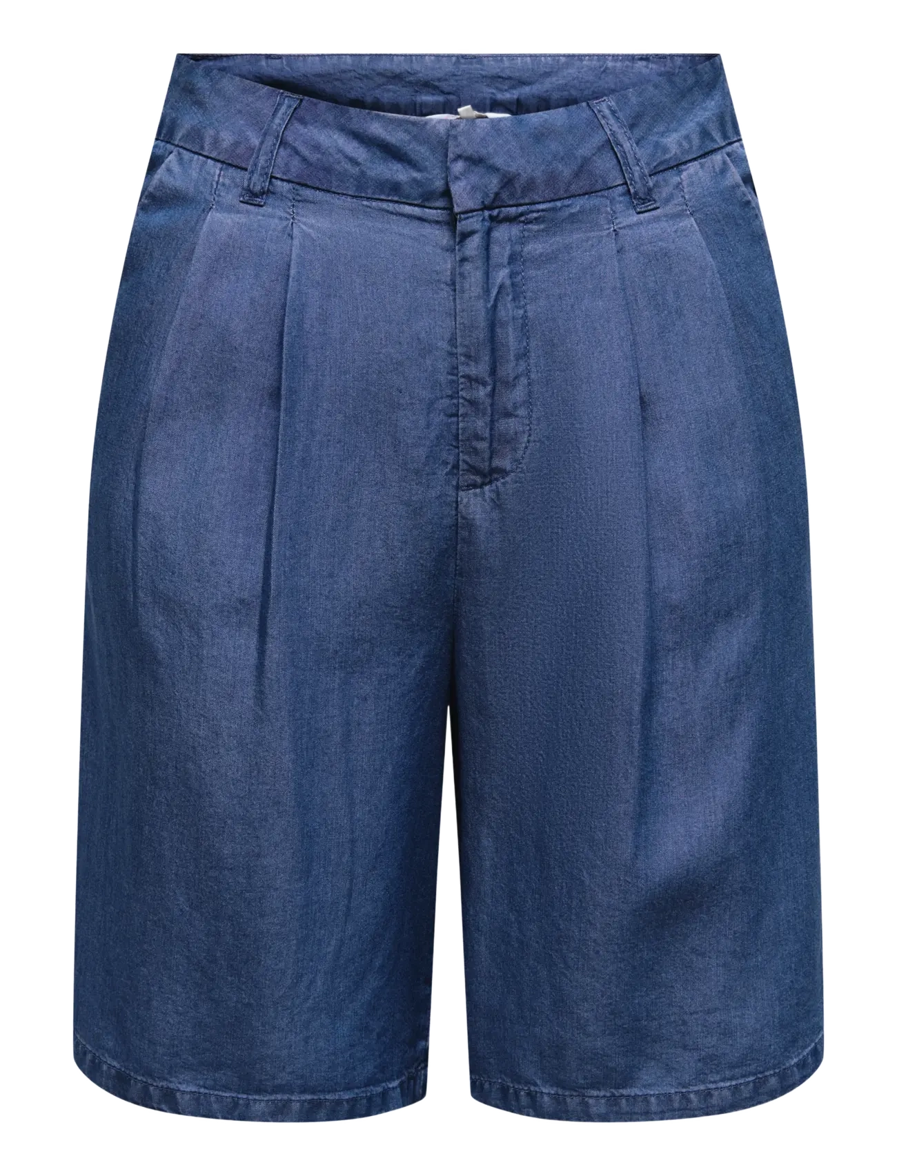 ONLY ONLCHARIS LIFE BERMUDA SHORTS WVN CC - Lühikesed püksid - DARK BLUE DENIM / blue