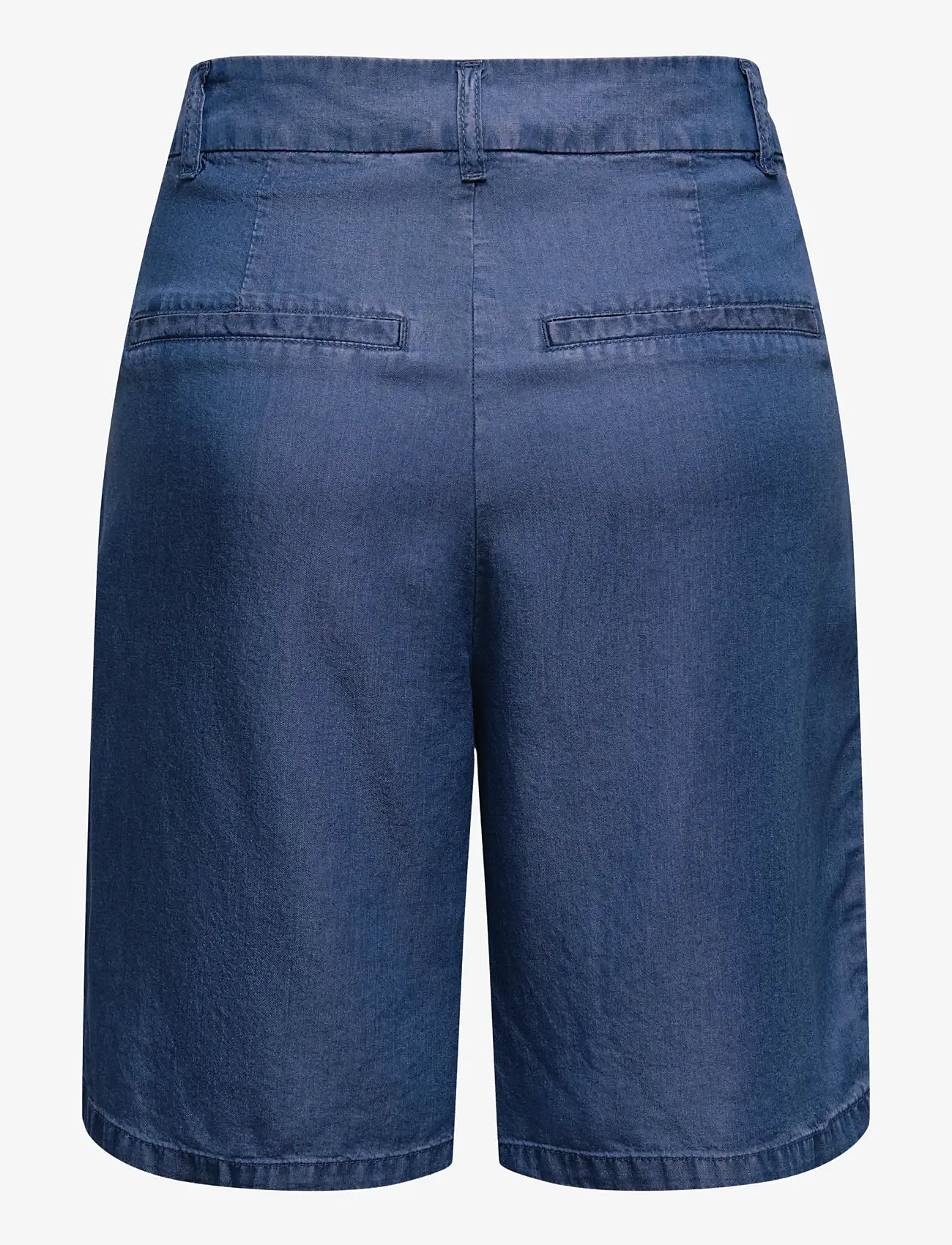 ONLY - ONLCHARIS LIFE BERMUDA SHORTS WVN CC - bermudashorts - dark blue denim - 1