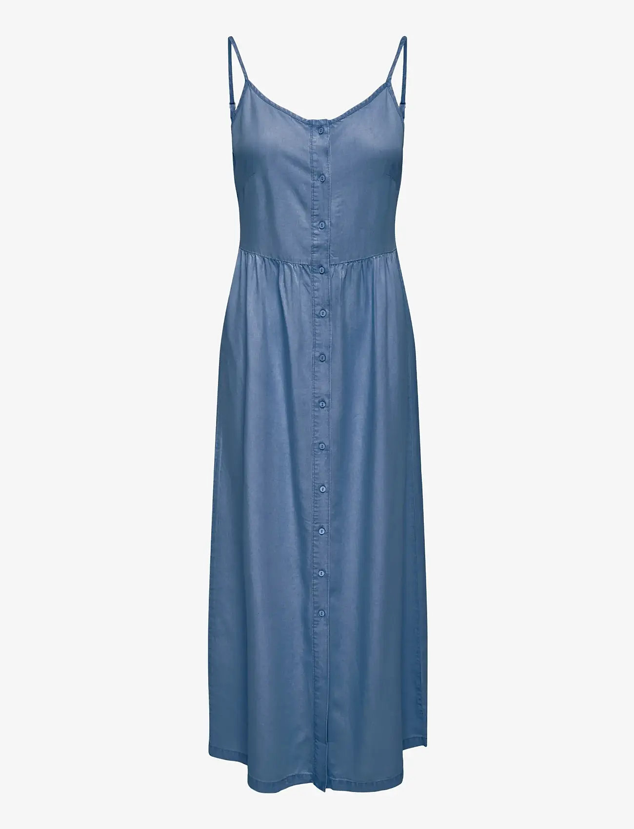 ONLY - ONLCHARIS LIFE LONG STRAP DRESS WVN CC - sommerkjoler - medium blue denim - 0