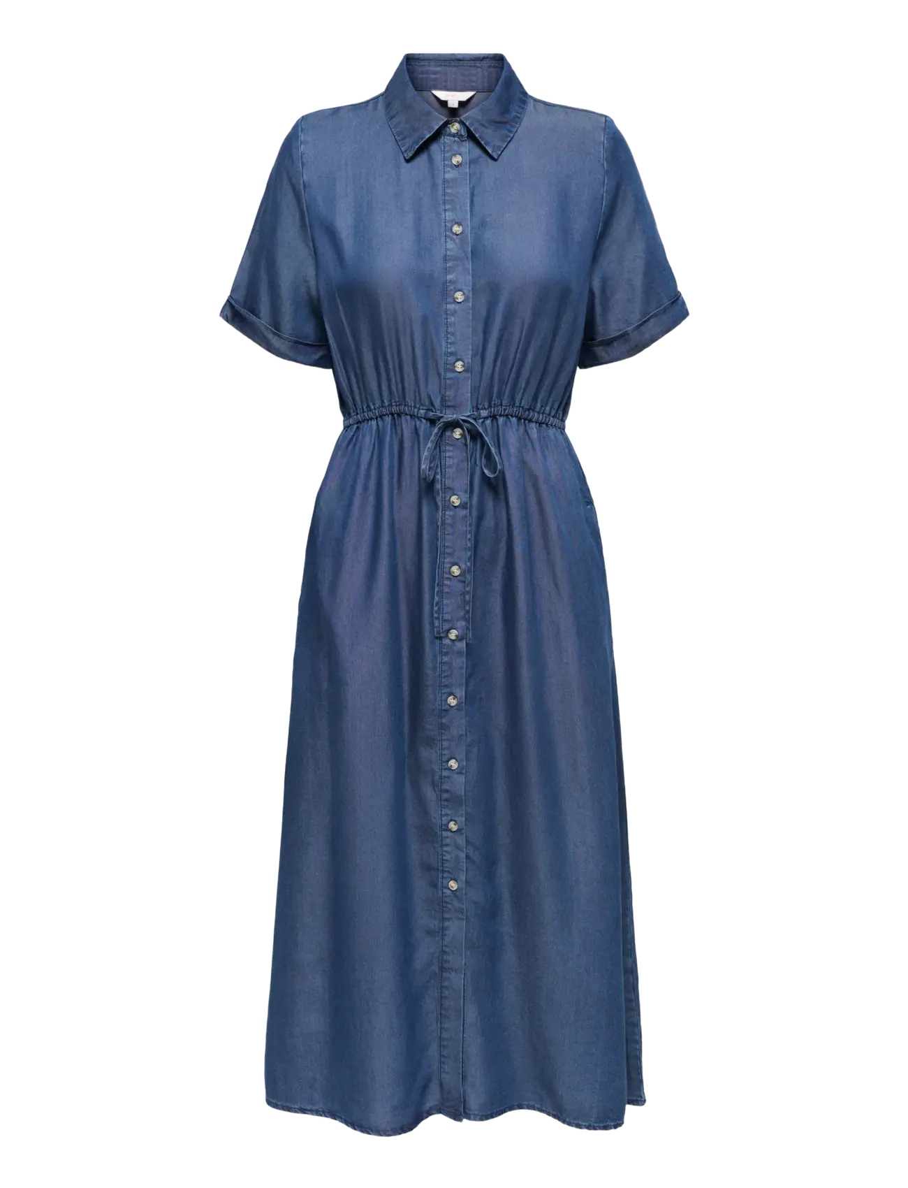 ONLY ONLCHARIS LIFE 2/4 SHIRT DRESS WVN CC - Kläder - DARK BLUE DENIM / blue