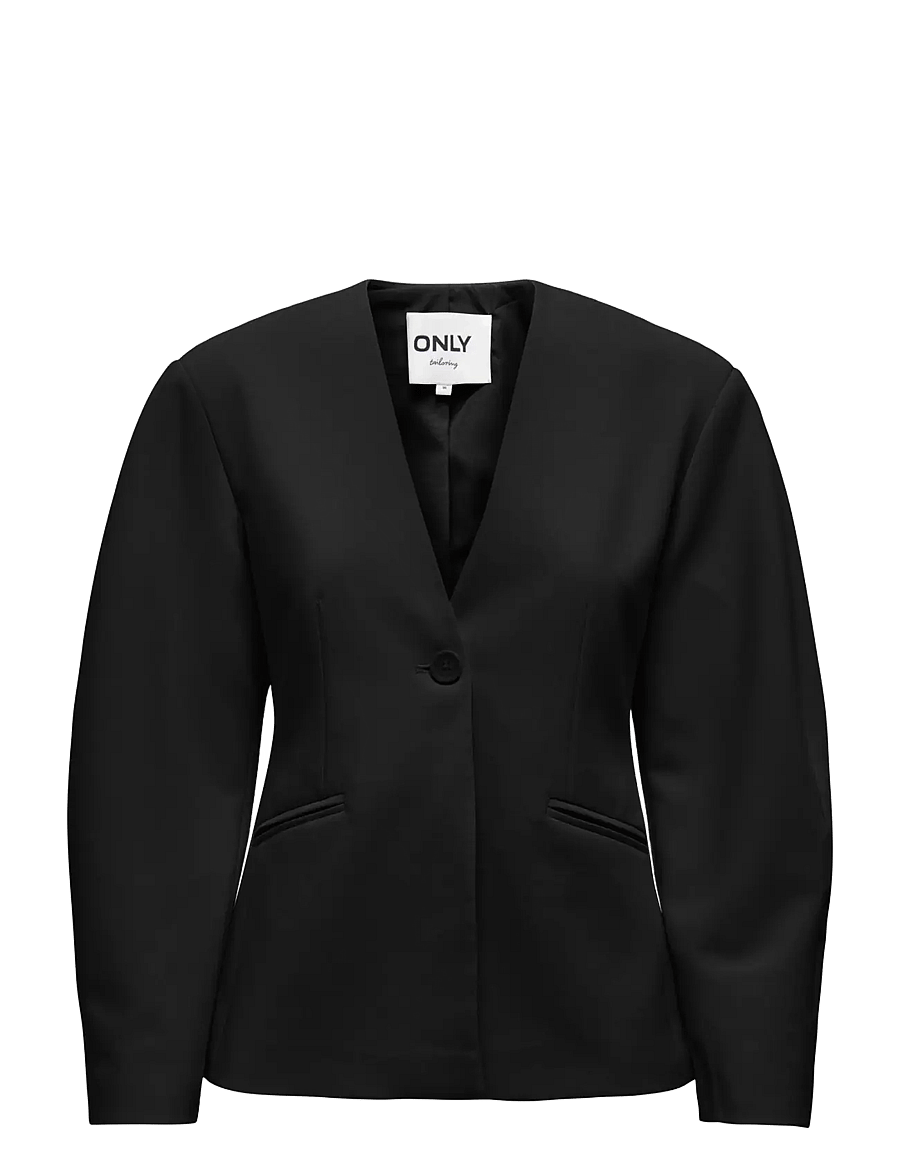 ONLY - ONLCASEY LIFE LS BALLON SL BLAZER CC TLR - einhnepptir jakkar - black - 1