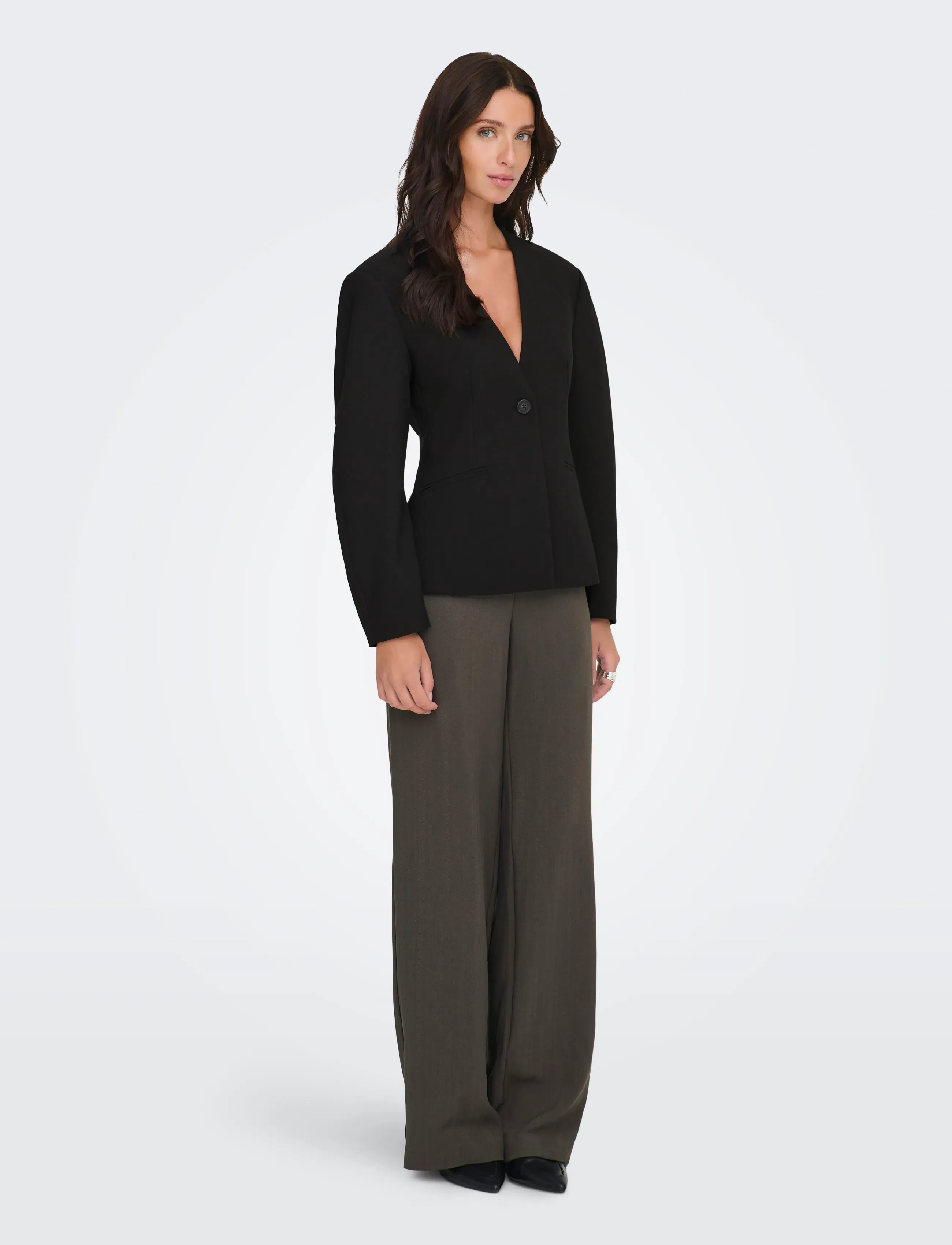 ONLY Onlcasey Life Ls Ballon Sl Blazer Cc Tlr, 34, Black, Blazere > Enkeltradede Blazere, Dame