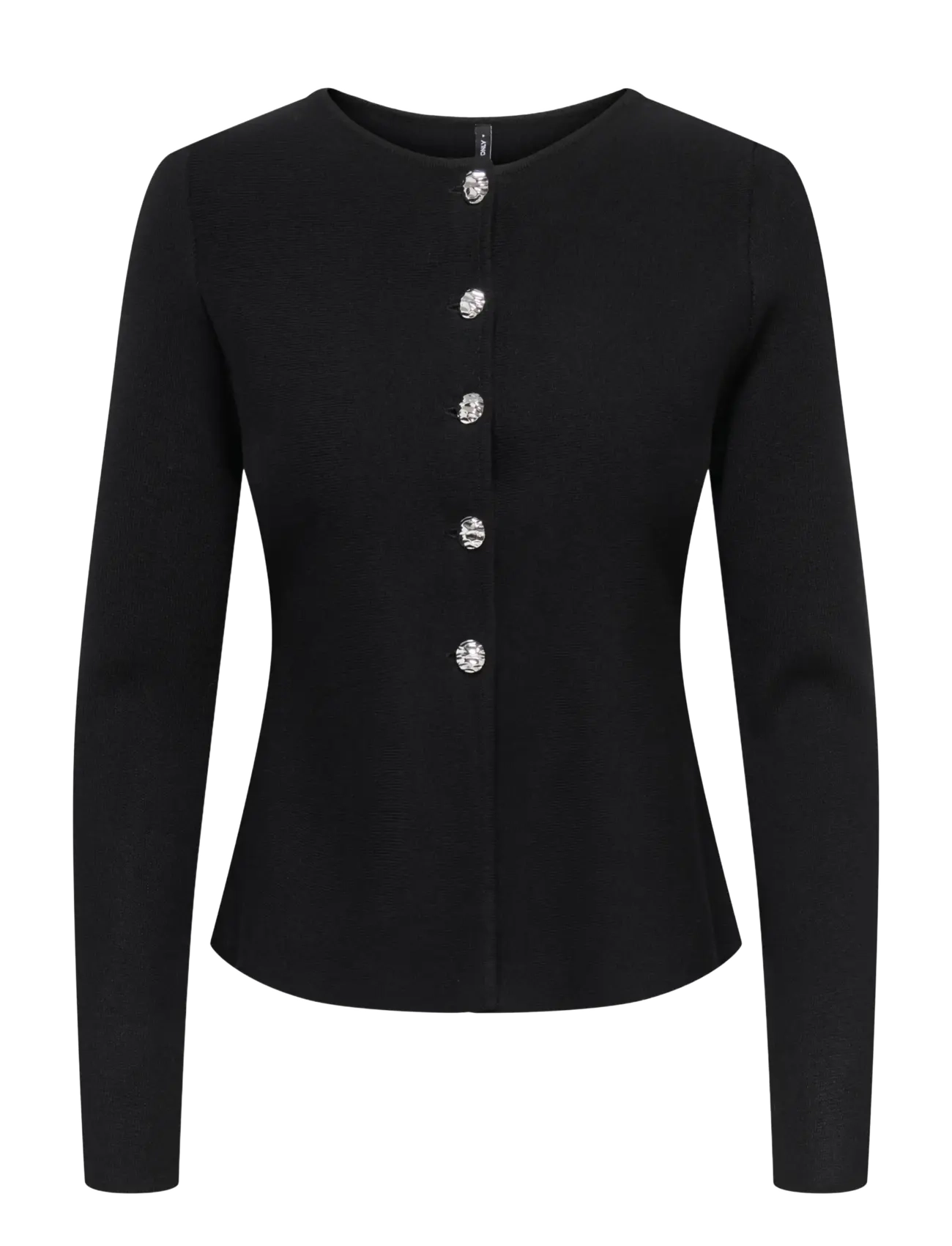 ONLY ONLMELLI LS ONECK BUTTON CARDI KNT NOOS - Strickmode - BLACK / black
