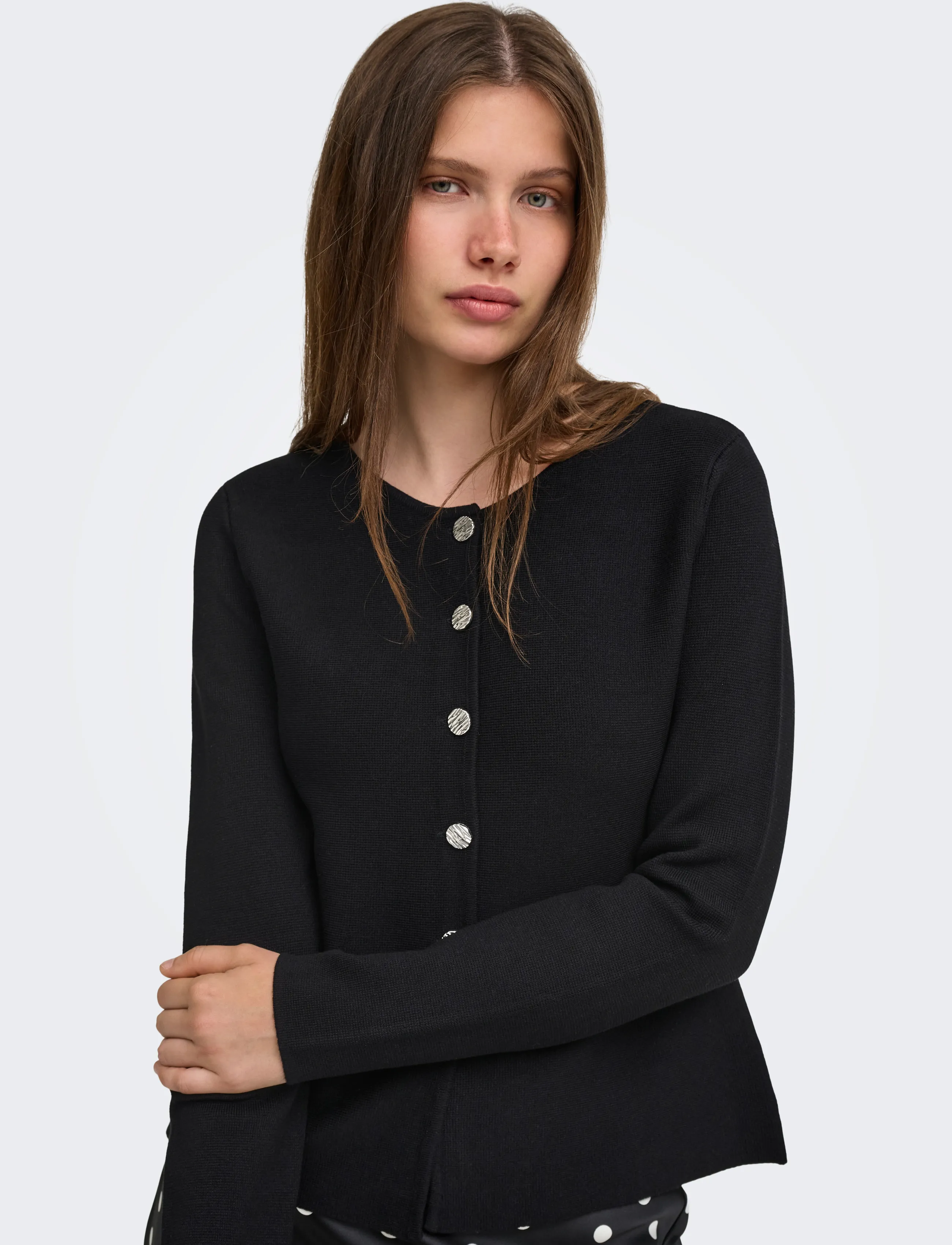 Onlmelli Ls Oneck Button Cardi Knt Noos 6