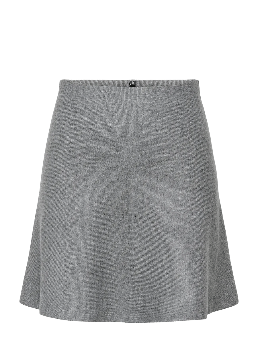 ONLY - ONLMELLII SHORT SKIRT KNT - strikkede nederdele - medium grey melange - 1
