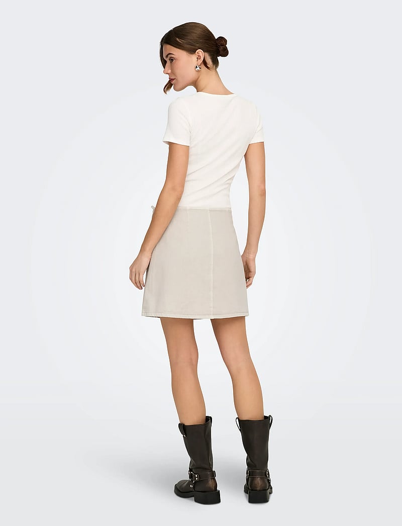ONLY - ONLNOELLE-SILLA WRAP SKIRT CC PNT - slå-om-nederdele - pumice stone - 3
