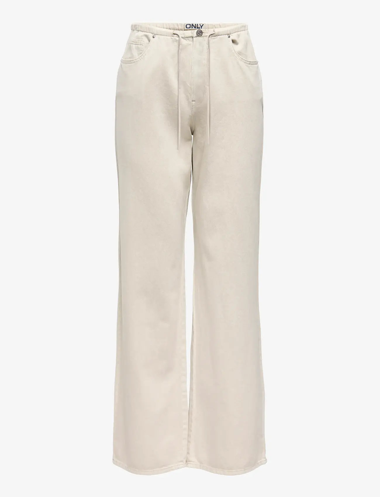 ONLY - ONLSILLA LW SPORTY STR PANT CC PNT - bukser med lige ben - pumice stone - 0