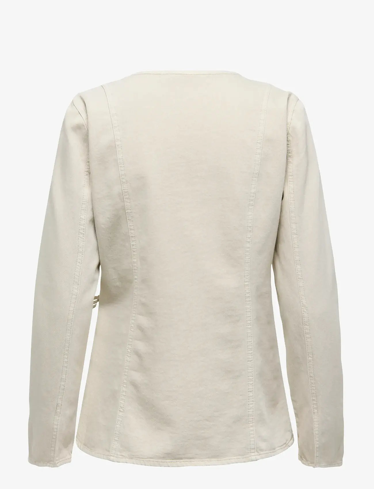 ONLY - ONLSILLA L/S TIE WRAP BLOUSE CC PNT - langærmede bluser - pumice stone - 1