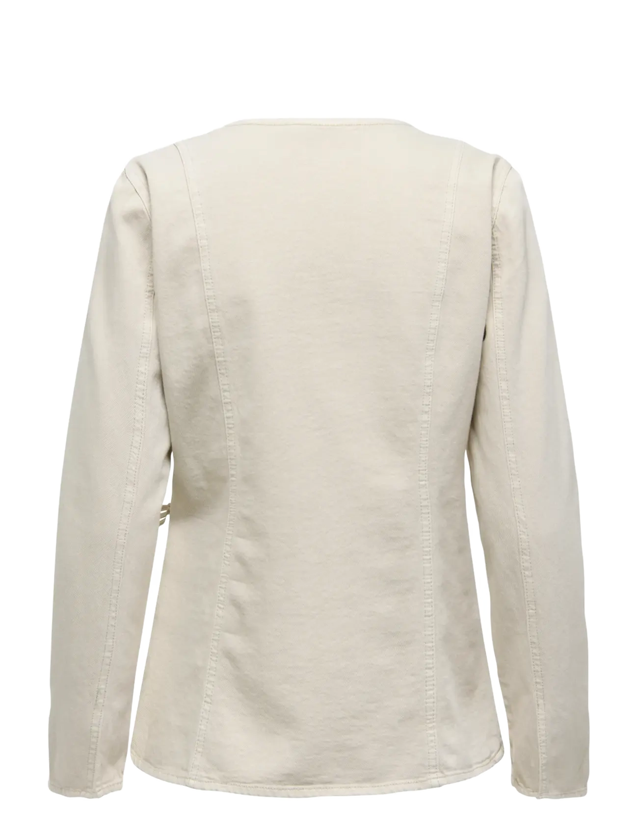 ONLY - ONLSILLA L/S TIE WRAP BLOUSE CC PNT - langärmlige blusen - pumice stone - 1