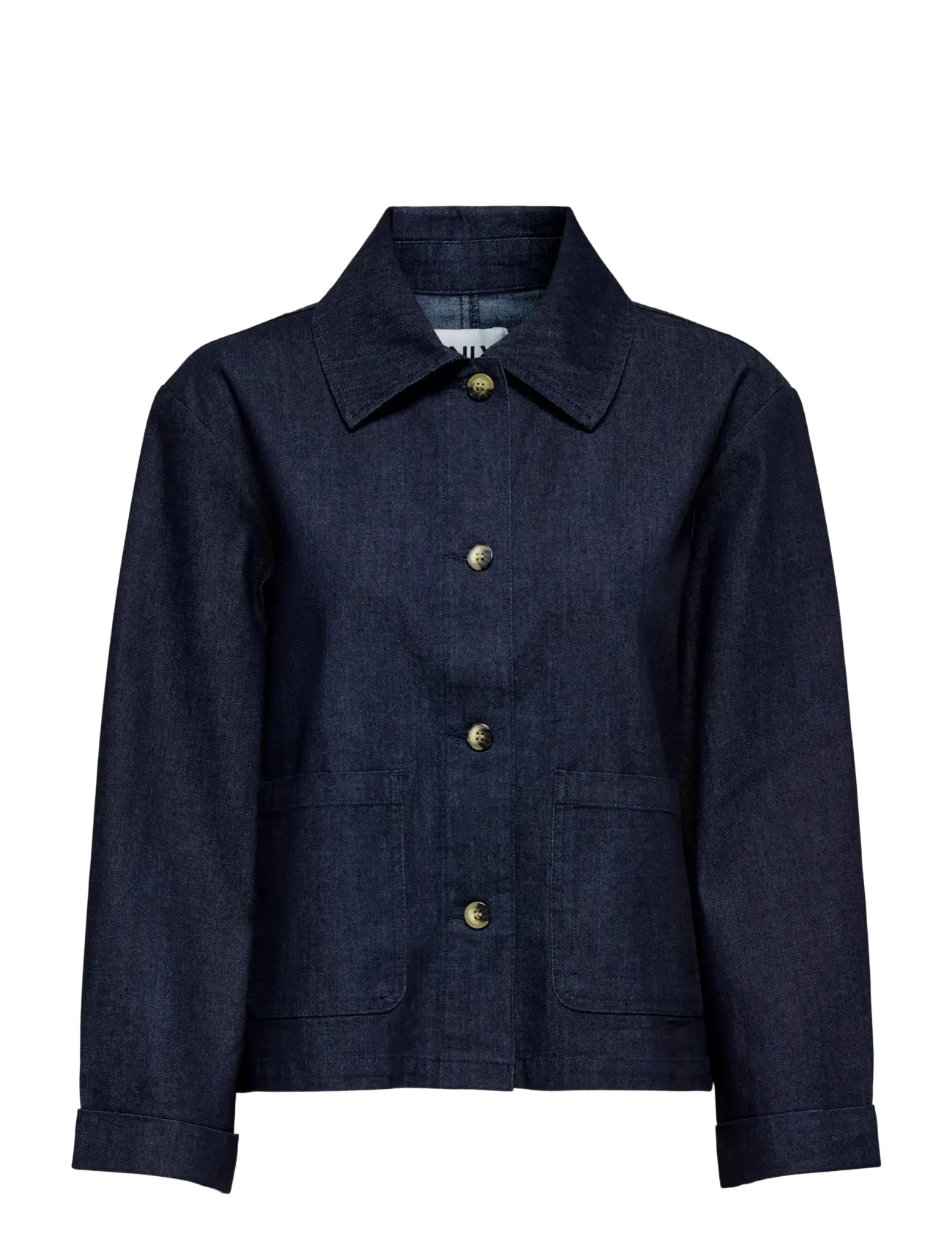 ONLY ONLASHBY LS SHIRT JACKET DNM QYT - ONLY - DARK BLUE DENIM / navy