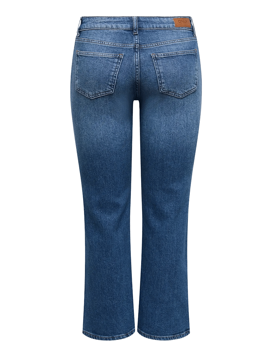 ONLY - ONLSAGE LW KICKFLARE DNM DNM TAI - flared jeans - medium blue denim - 2