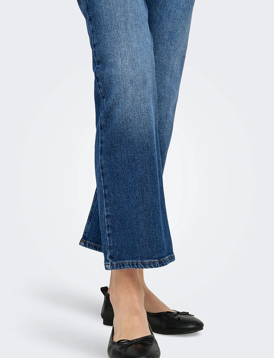 ONLY - ONLSAGE LW KICKFLARE DNM DNM TAI - flared jeans - medium blue denim - 5