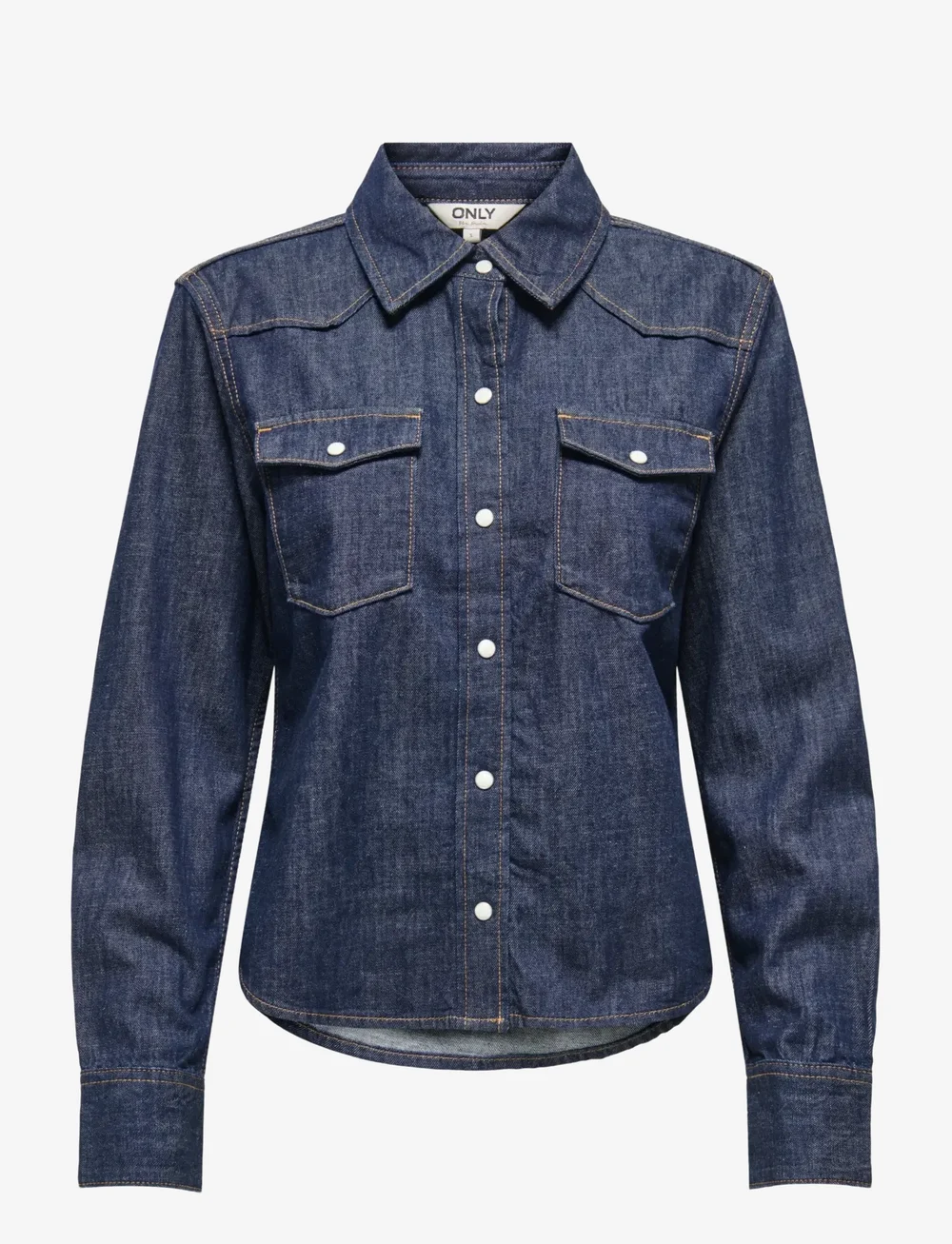 ONLY - ONLCHARLIZE LS DNM SHIRT AKM NOOS - denimskjorter - dark blue denim - 0