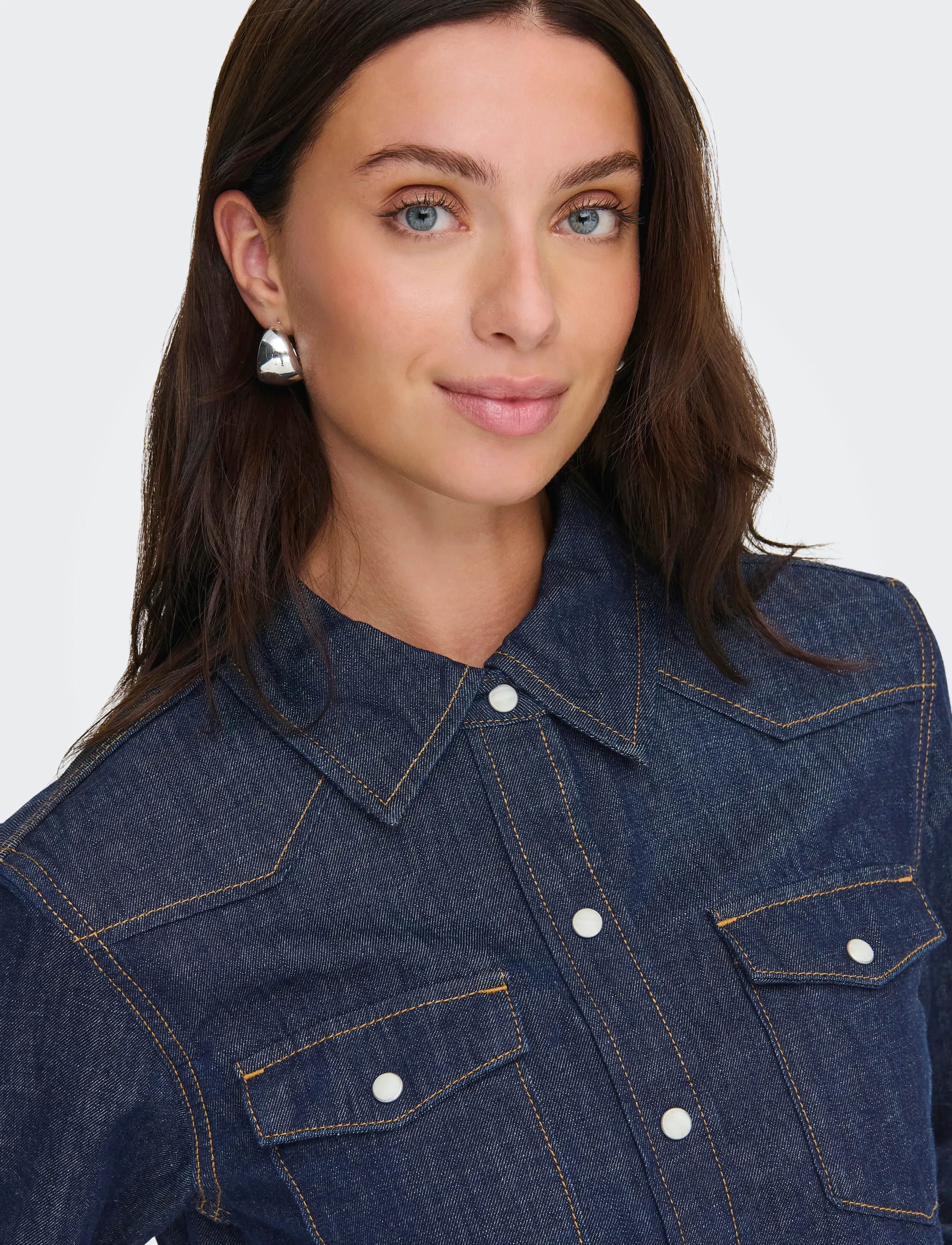 ONLY Onlcharlize Ls Dnm Shirt Akm Noos skjortor dam – bild 6