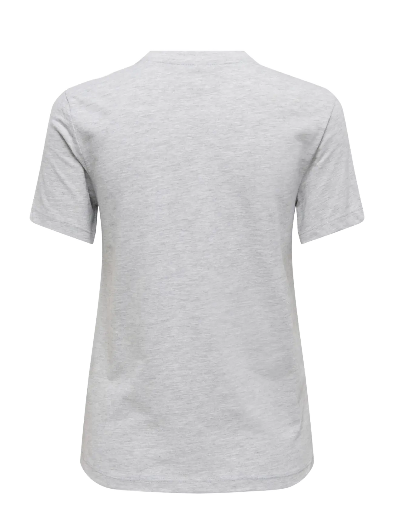 ONLY - ONLVIVVI REG S/S LOVELY TOP BOX JRS - t-shirts - light grey melange - 2