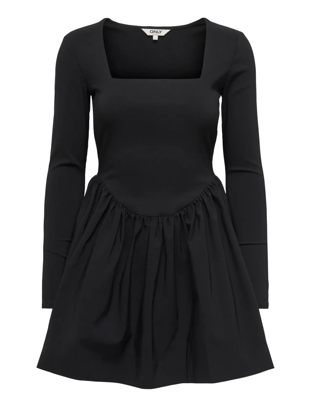 ONLY Onlmenia Ls Balloon Kurz Kleid Wvn Schwarz - S - Damen