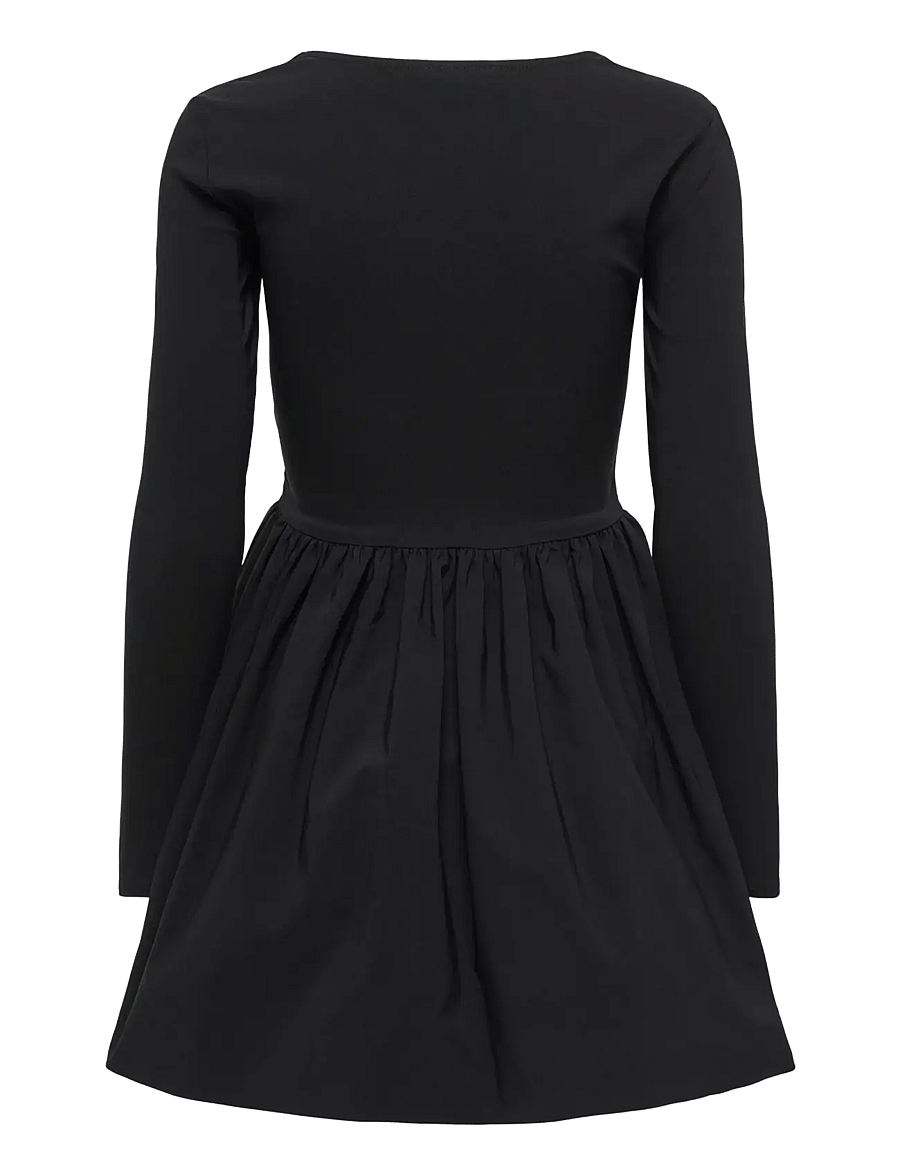 ONLY - ONLMENIA LS BALLOON SHORT DRESS WVN - lyhyet mekot - black - 2