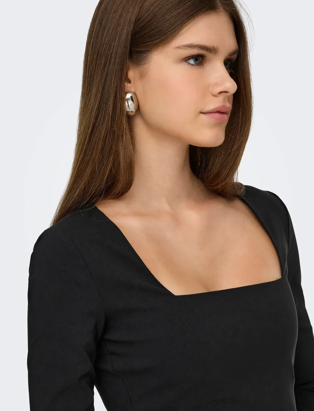 ONLY - ONLMENIA LS BALLOON SHORT DRESS WVN - korta klänningar - black - 4