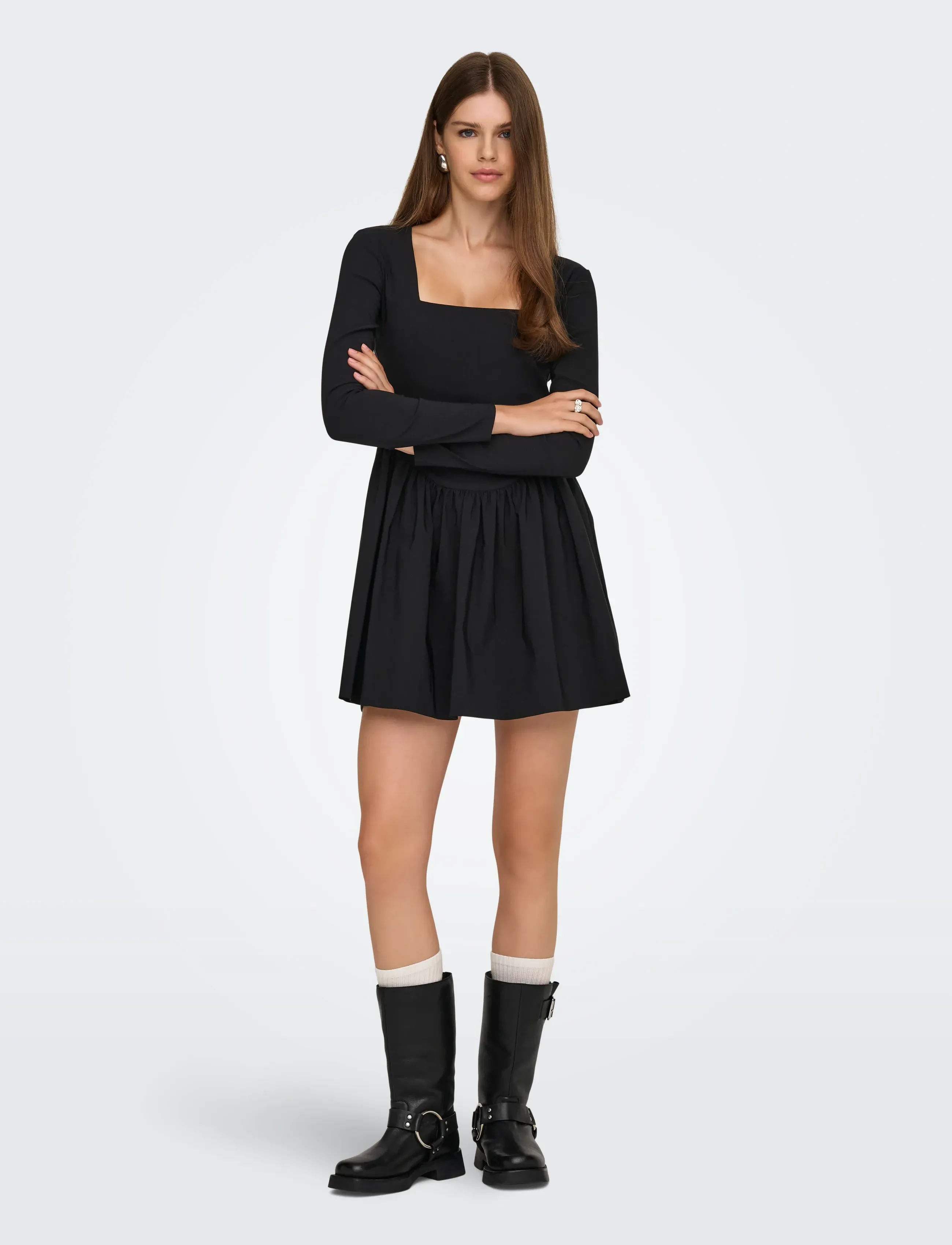 Onlmenia Ls Balloon Short Dress Wvn 5