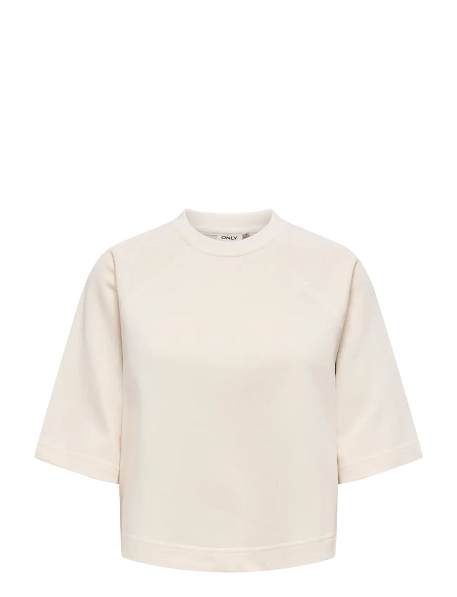 ONLY - ONLDASIE 2/4 O-NECK RAGLAN UB CS SWT - gardenia - 1