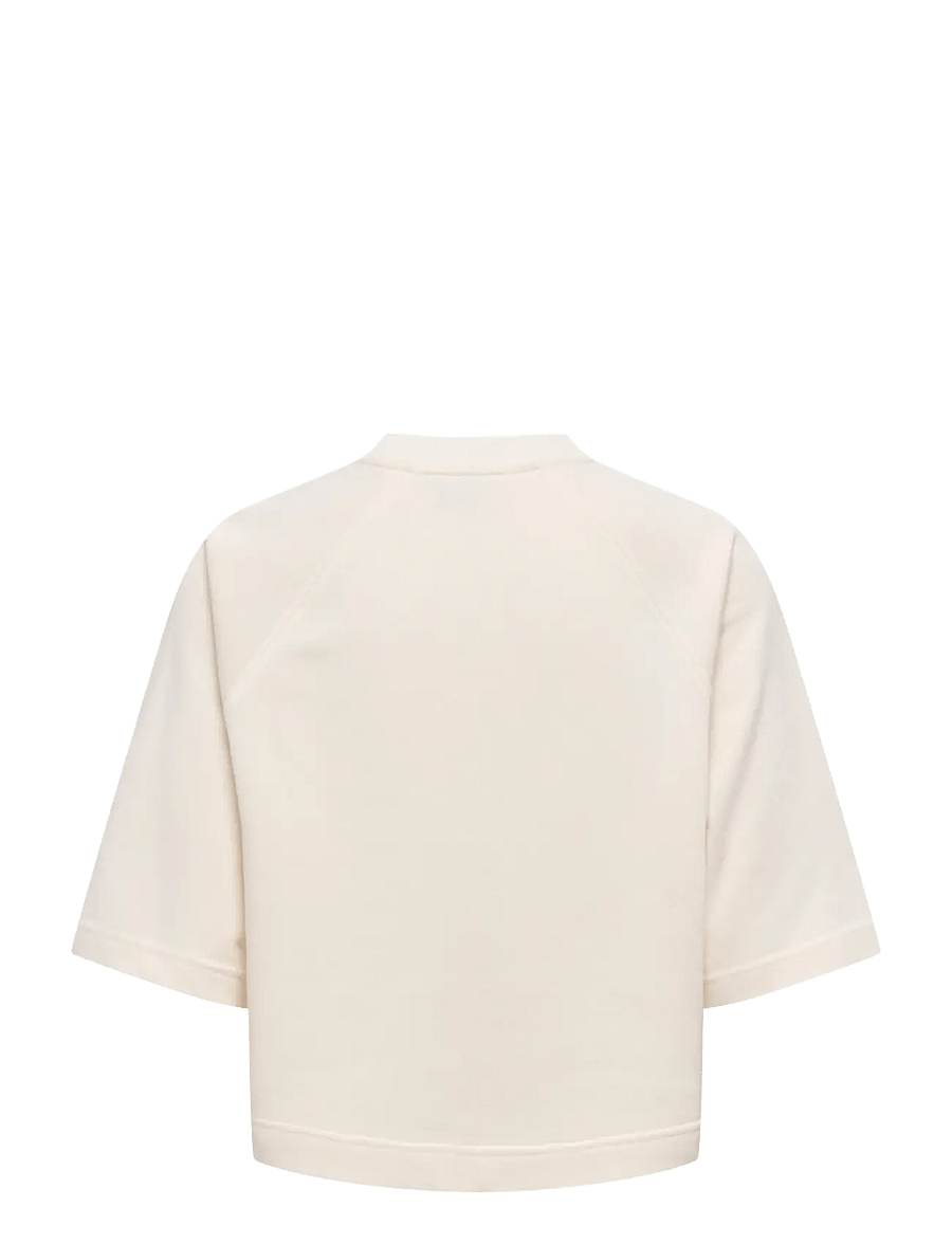 ONLY - ONLDASIE 2/4 O-NECK RAGLAN UB CS SWT - gardenia - 2