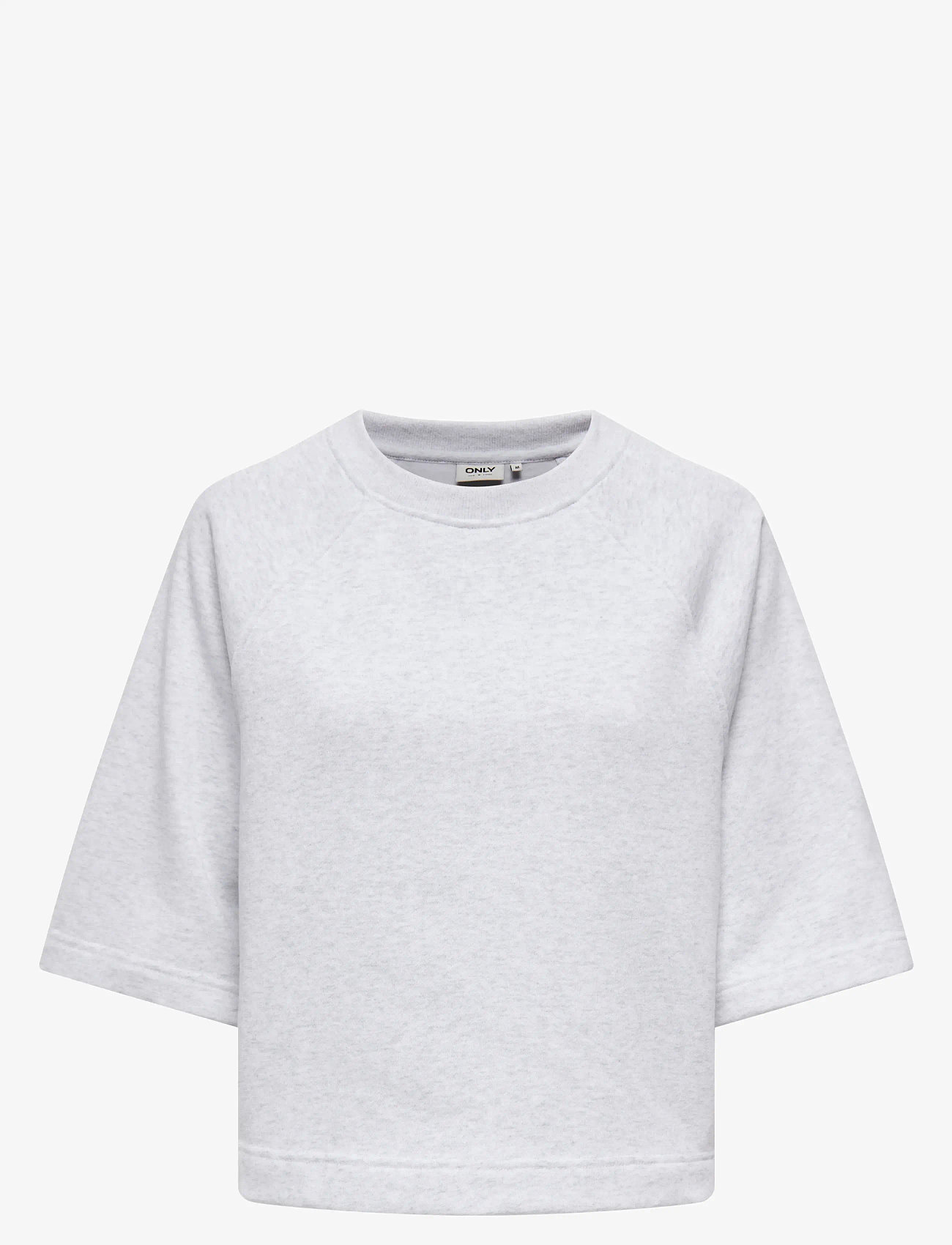 ONLY - ONLDASIE 2/4 O-NECK RAGLAN UB CS SWT - t-särgid - light grey melange - 0