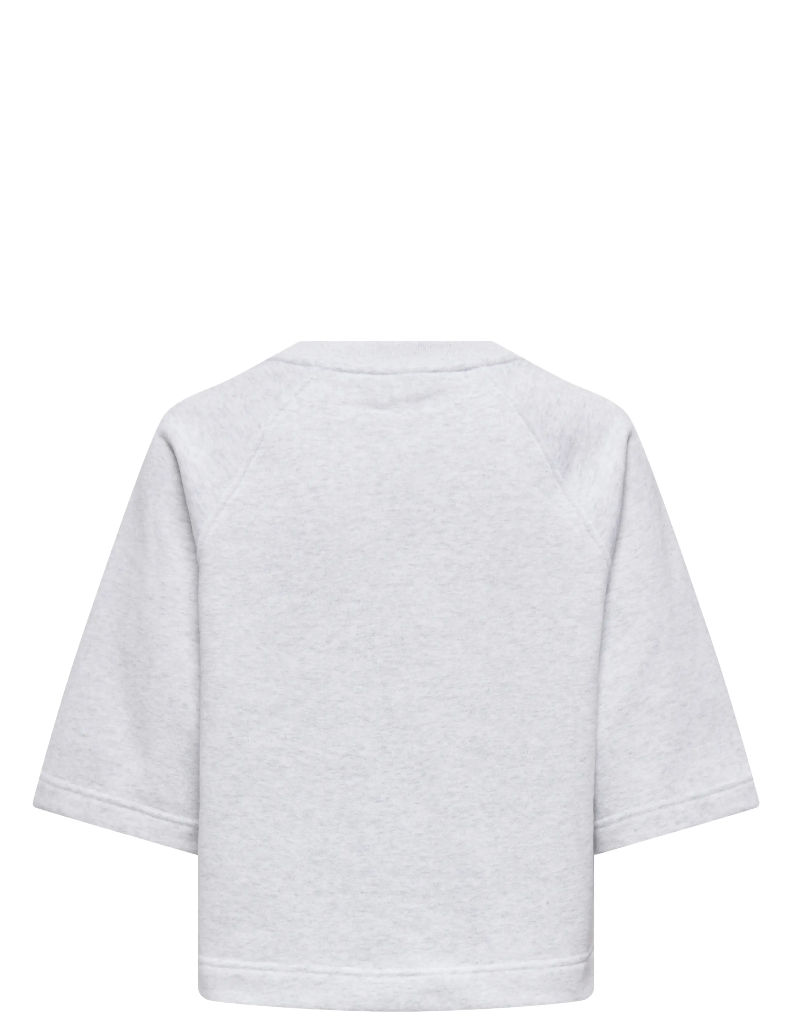 ONLY - ONLDASIE 2/4 O-NECK RAGLAN UB CS SWT - light grey melange - 2
