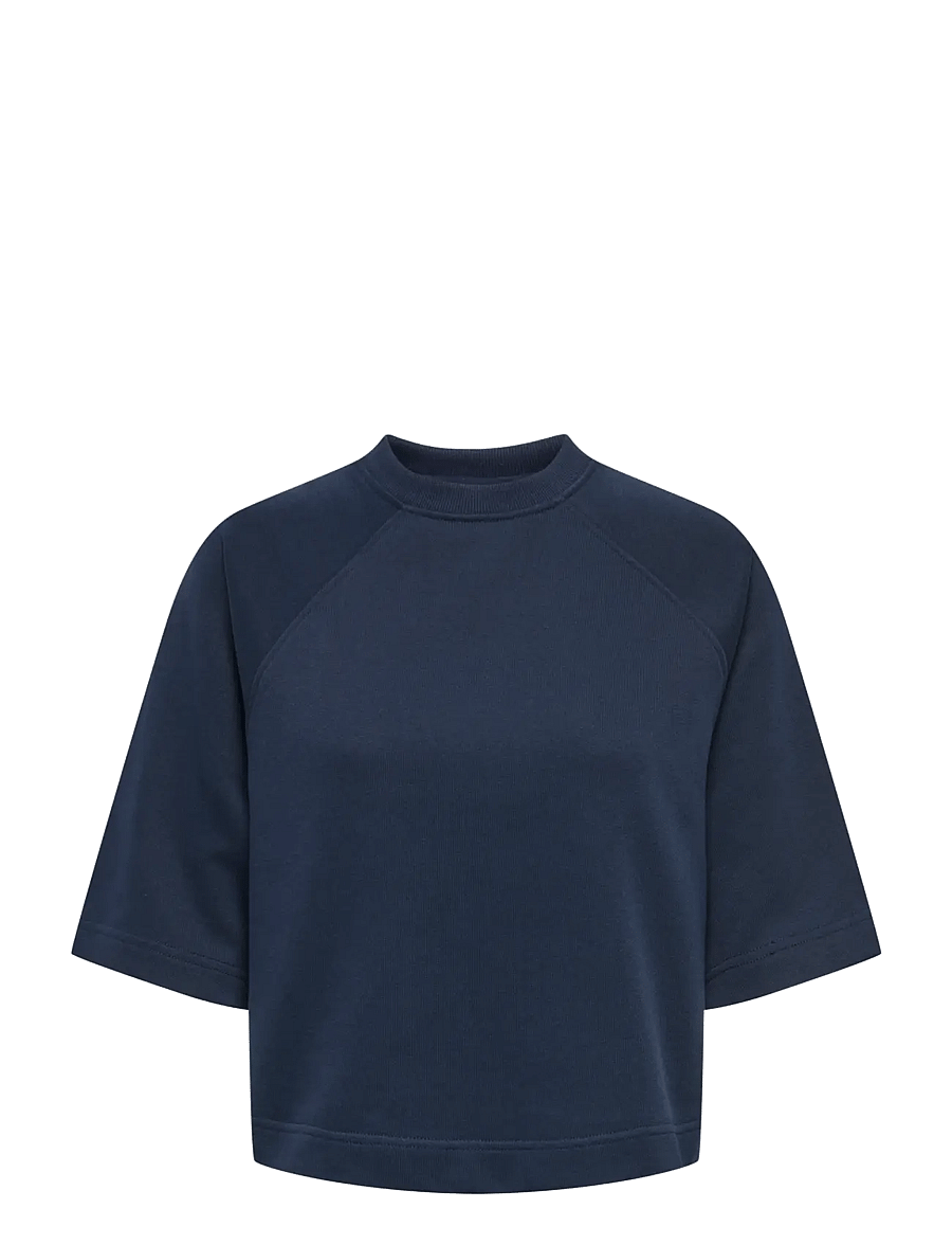 ONLY - ONLDASIE 2/4 O-NECK RAGLAN UB CS SWT - navy blazer - 1