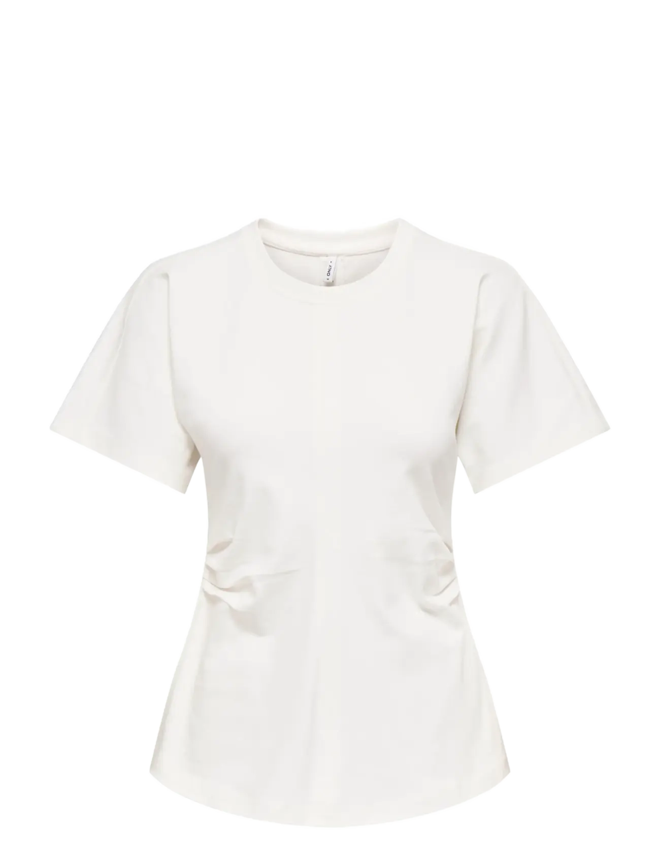 ONLY ONLMARIE S/S RUCHING TOP JRS NOOS - ONLY - CLOUD DANCER / white