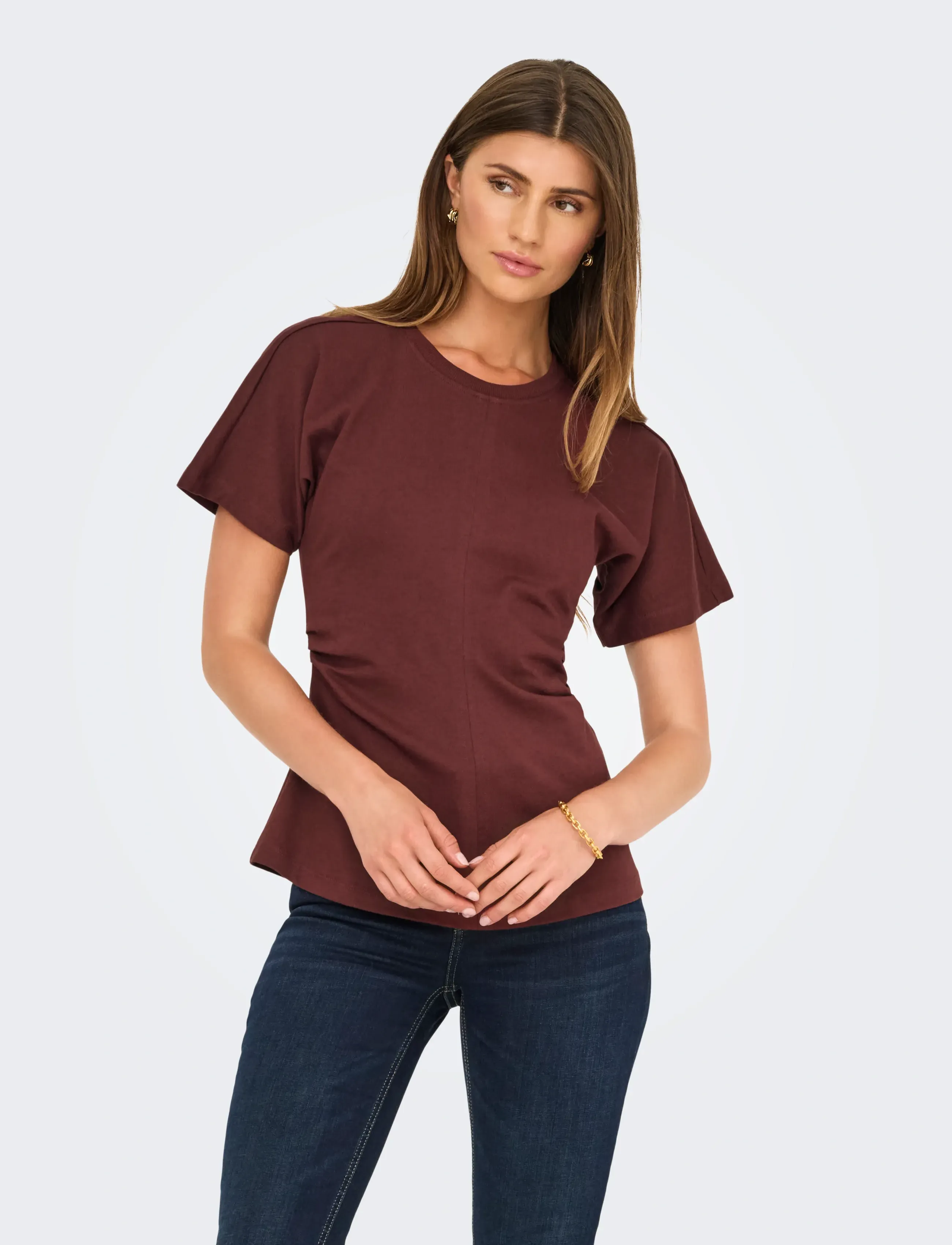 Onlmarie S/S Ruching Top Jrs Noos