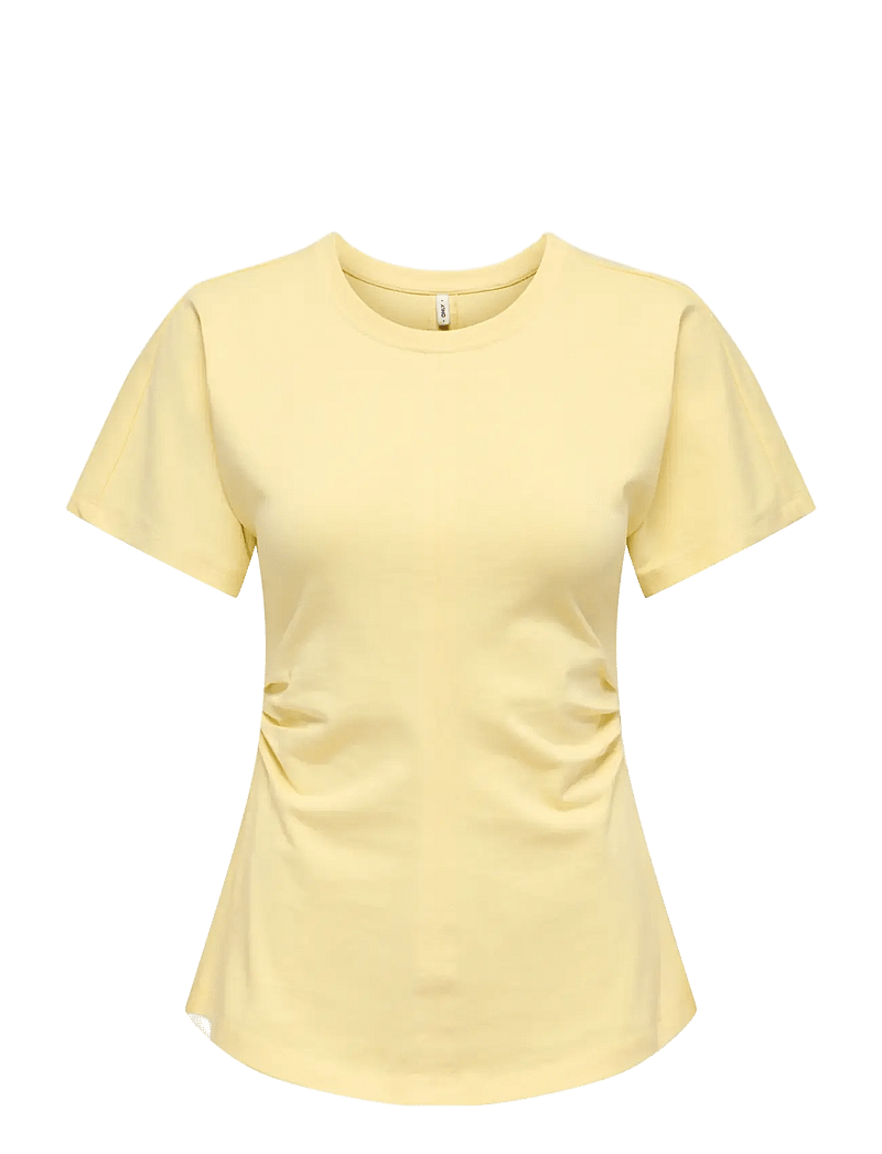 ONLY - ONLMARIE S/S RUCHING TOP JRS NOOS - t-shirts - sunlight - 0