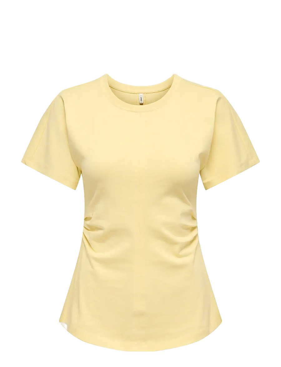 ONLY - ONLMARIE S/S RUCHING TOP JRS NOOS - marškinėliai - sunlight - 0