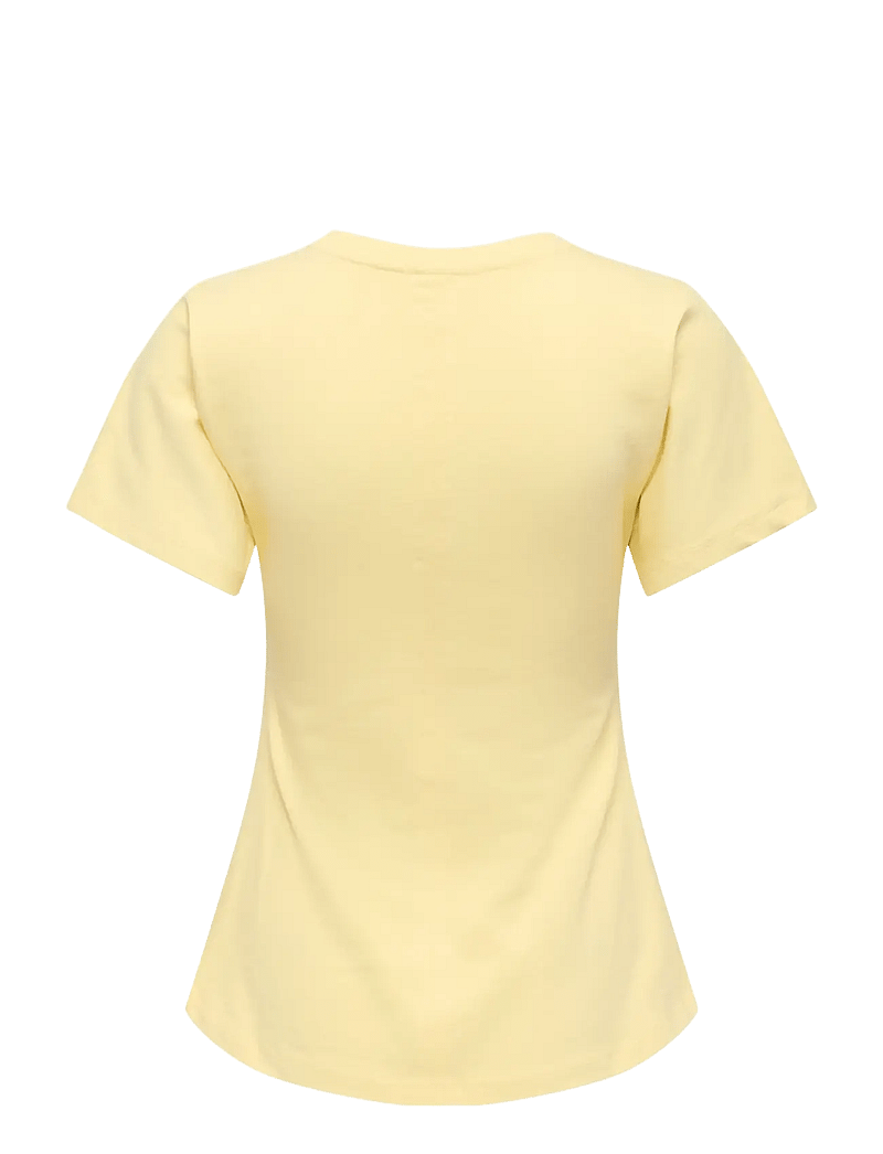 ONLY - ONLMARIE S/S RUCHING TOP JRS NOOS - t-shirts - sunlight - 1