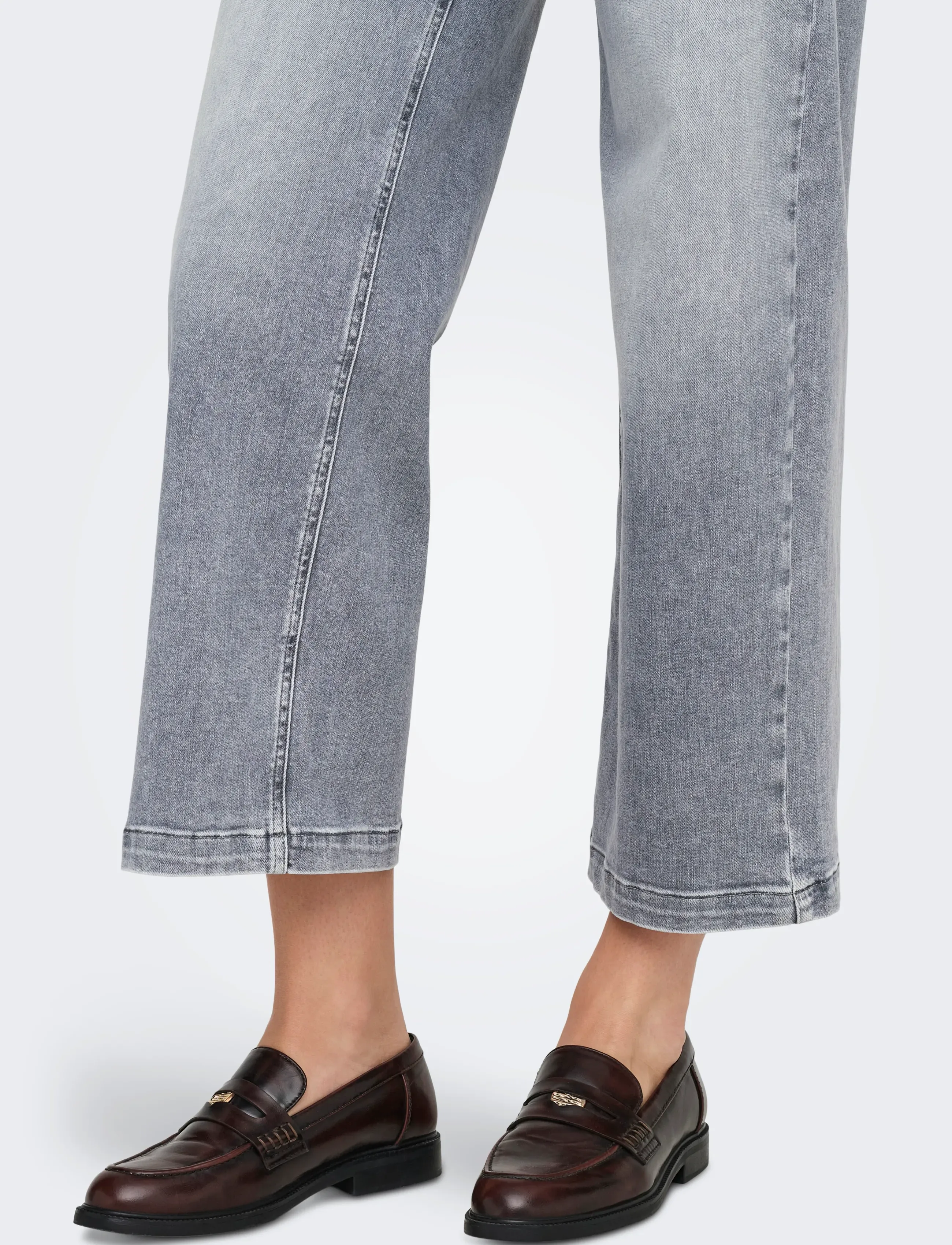 ONLY - ONLMADISON BLUSH HW CP WD DNM REA293NOOS - vide jeans - medium grey denim - 5