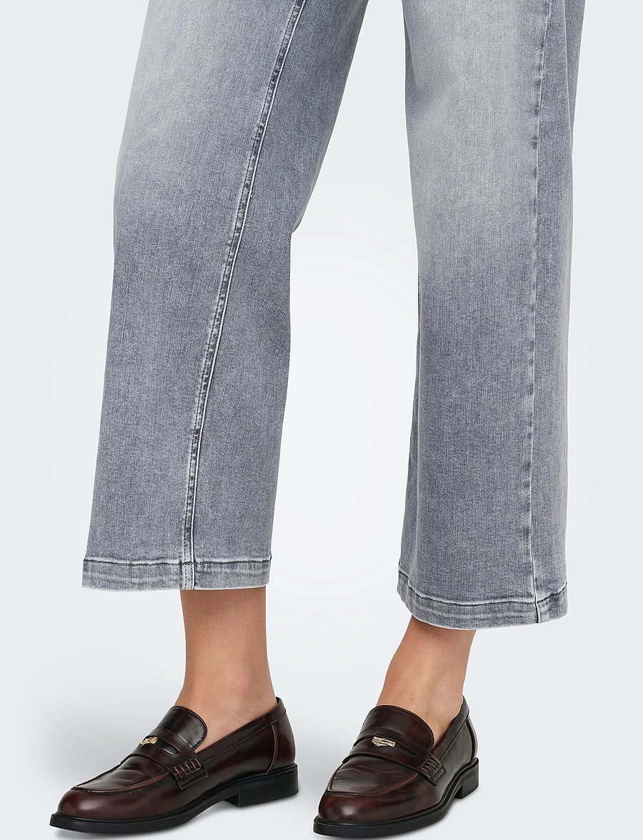 ONLY - ONLMADISON BLUSH HW CP WD DNM REA293NOOS - vide jeans - medium grey denim - 5