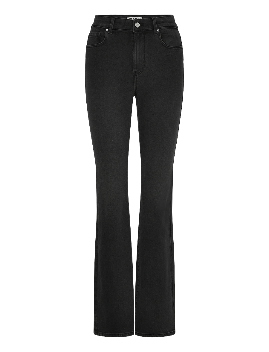 ONLY - ONLINEZ HW FLARED DNM PIM ESP - utsvängda jeans - washed black - 1