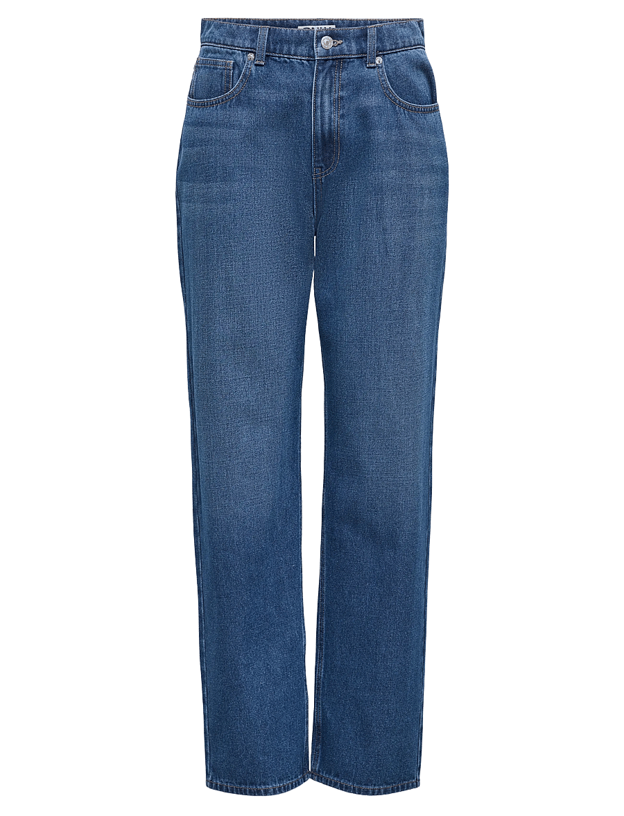 ONLY - ONLROBBIE HW STRAIGHT DNM PIM ESP - beinar gallabuxur - medium blue denim - 0