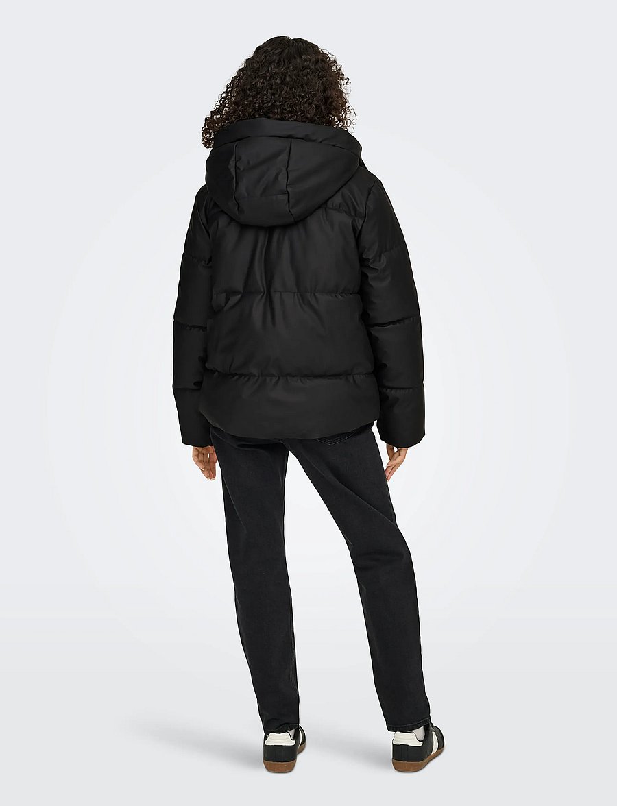 ONLY - ONLAGNES COATED PUFFER JACKET OTW - black - 3