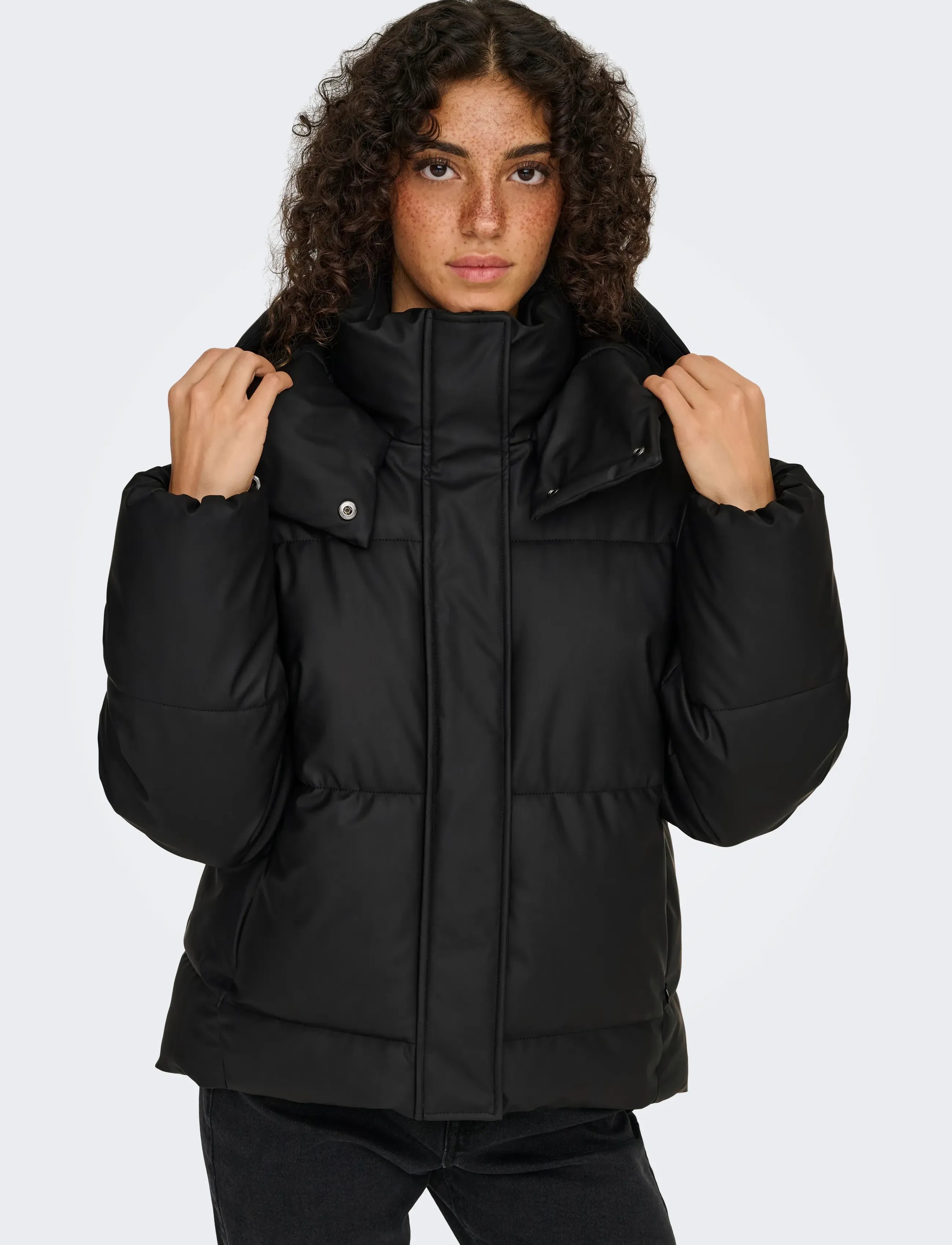 ONLY - ONLAGNES COATED PUFFER JACKET OTW - black - 5