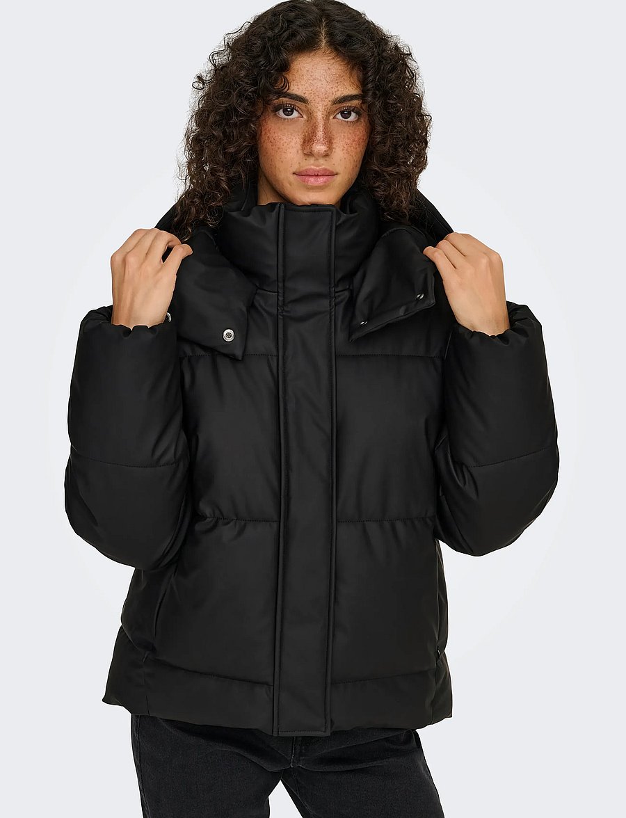 ONLY - ONLAGNES COATED PUFFER JACKET OTW - black - 5