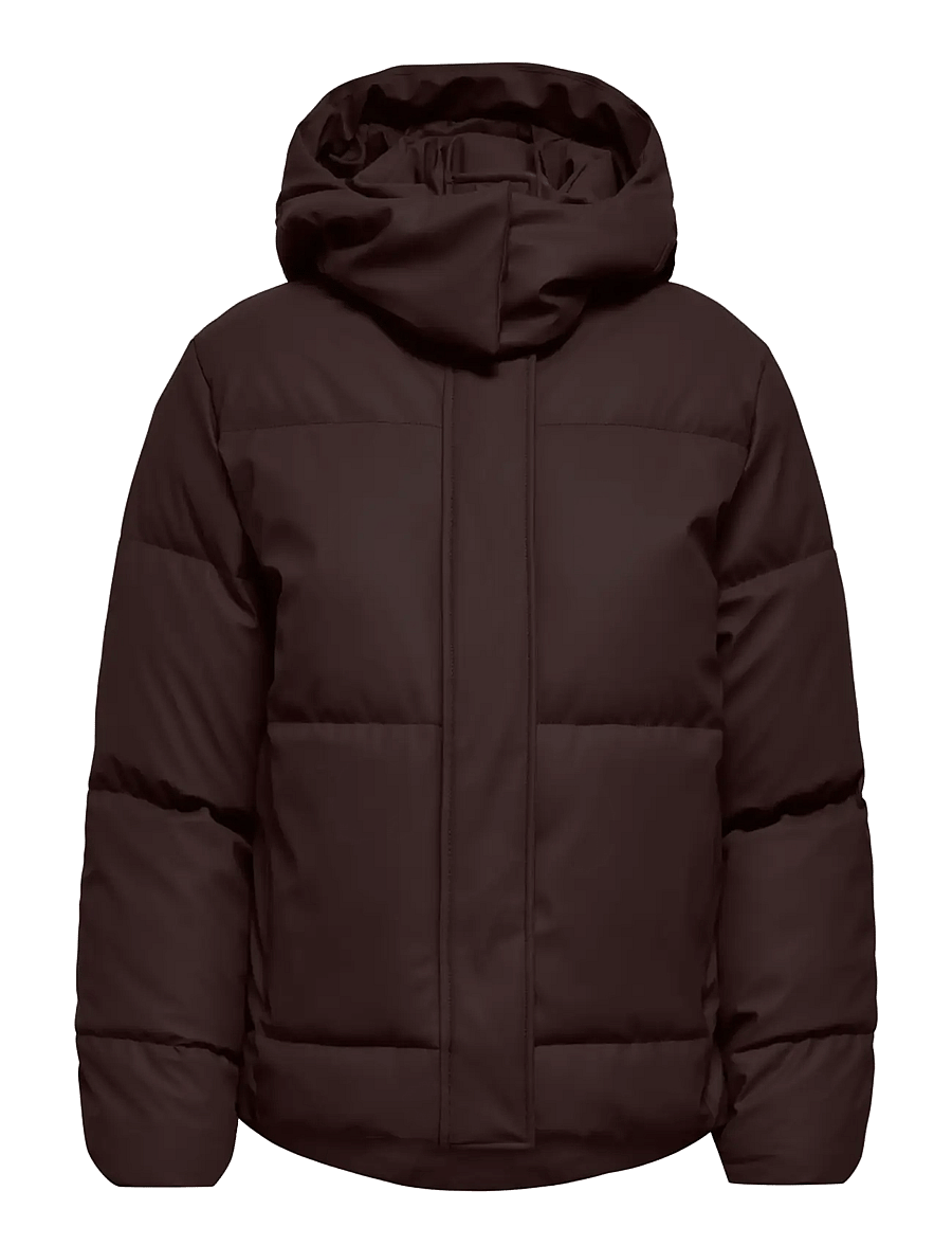 ONLY - ONLAGNES COATED PUFFER JACKET OTW - winterjacken - chocolate torte - 0