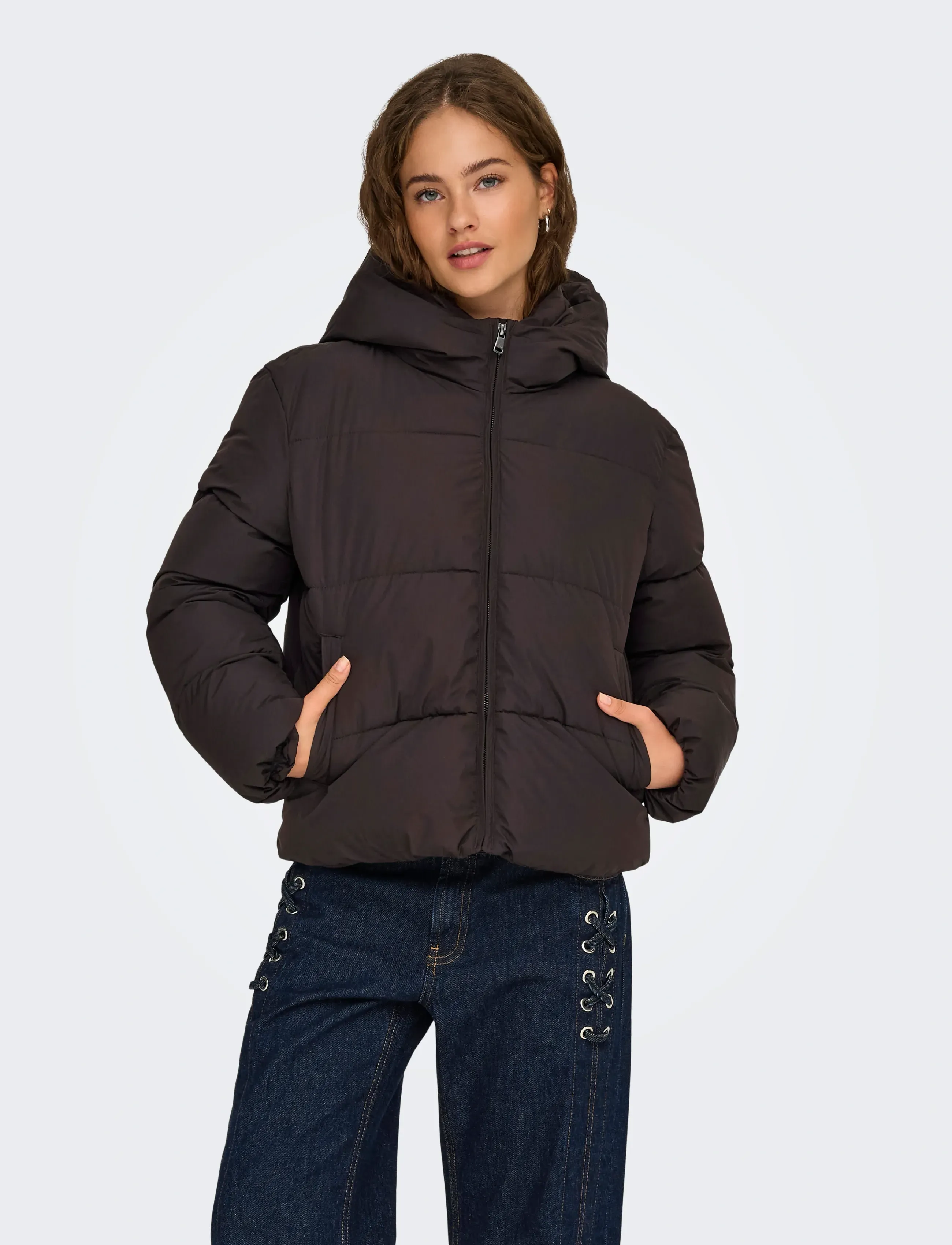 ONLY ONLJUTA SHORT PUFFER OTW NOOS - Only - CHOCOLATE TORTE / brown