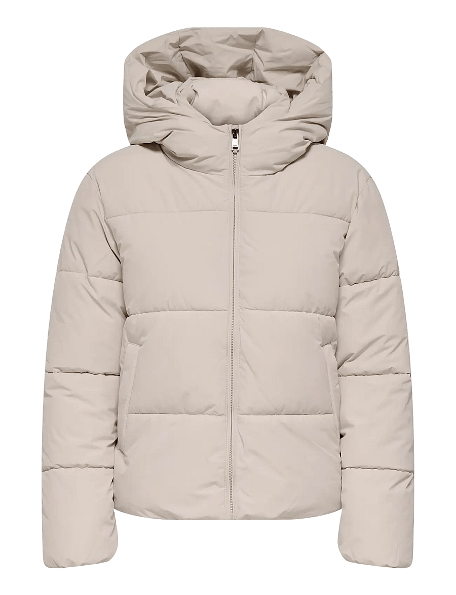 ONLY - ONLJUTA SHORT PUFFER OTW NOOS - frühlingsjacken - pumice stone - 1