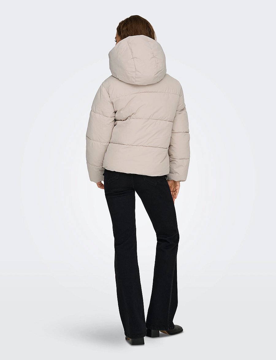 ONLY - ONLJUTA SHORT PUFFER OTW NOOS - frühlingsjacken - pumice stone - 3