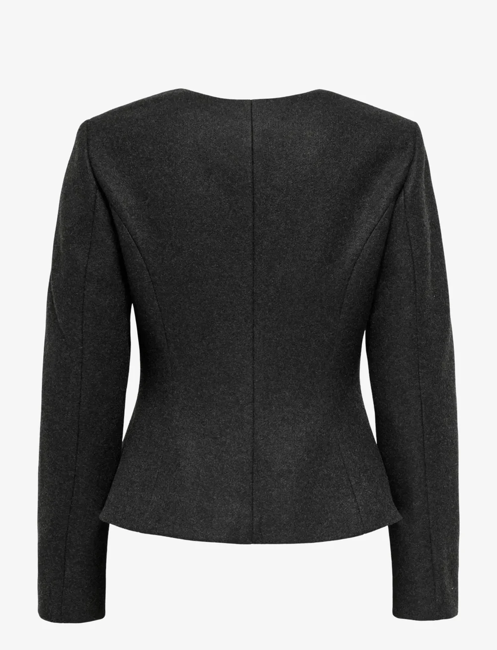 ONLY - ONLMAIKA L/S ASYM FIT JACKET PNT OX - zweireihige blazer - dark grey melange - 1