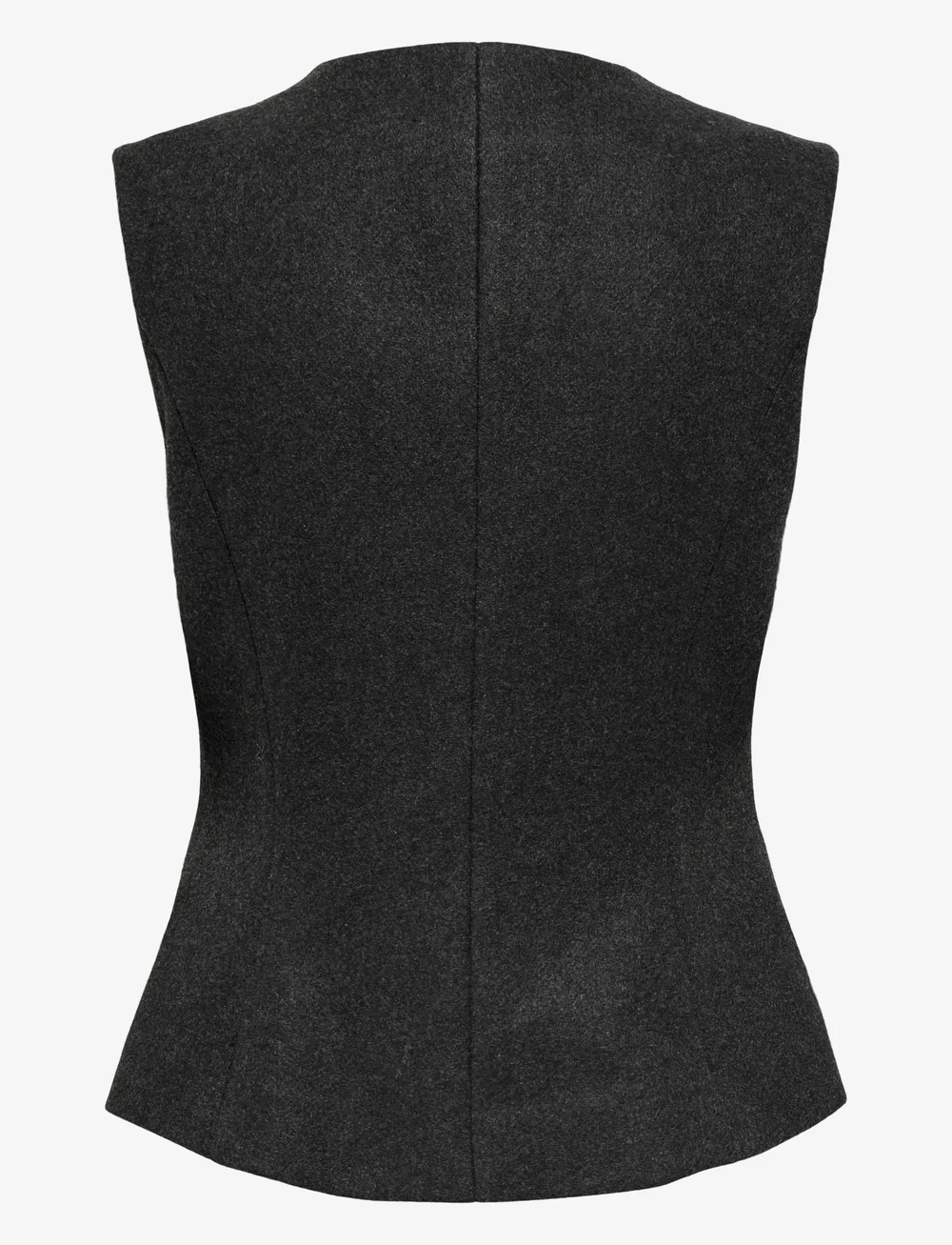ONLY - ONLMAIKA ASYM FIT WAISTCOAT PNT OX - westen - dark grey melange - 1