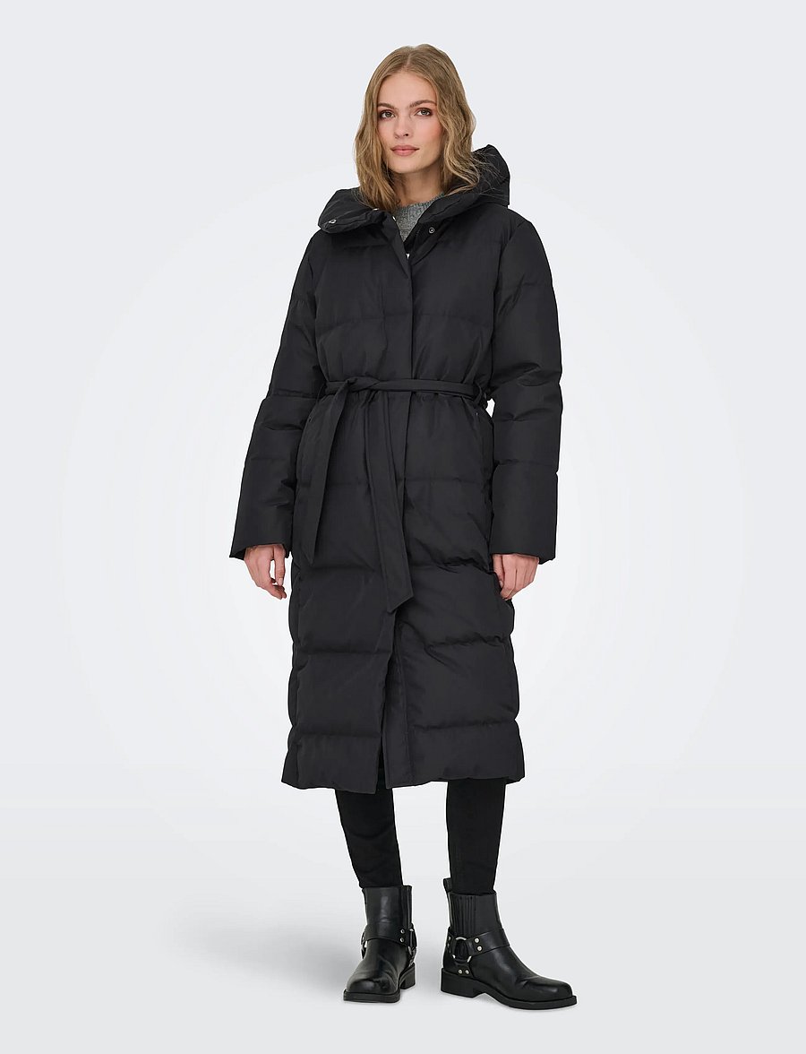 ONLY - ONLDAGMAR PUFFER BELT DOWN COAT OTW - black - 0