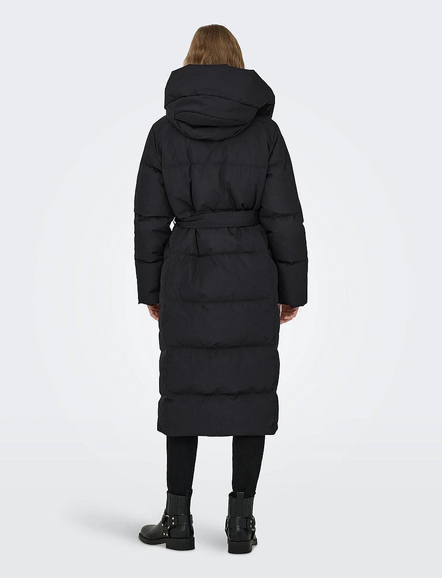 ONLY - ONLDAGMAR PUFFER BELT DOWN COAT OTW - black - 3